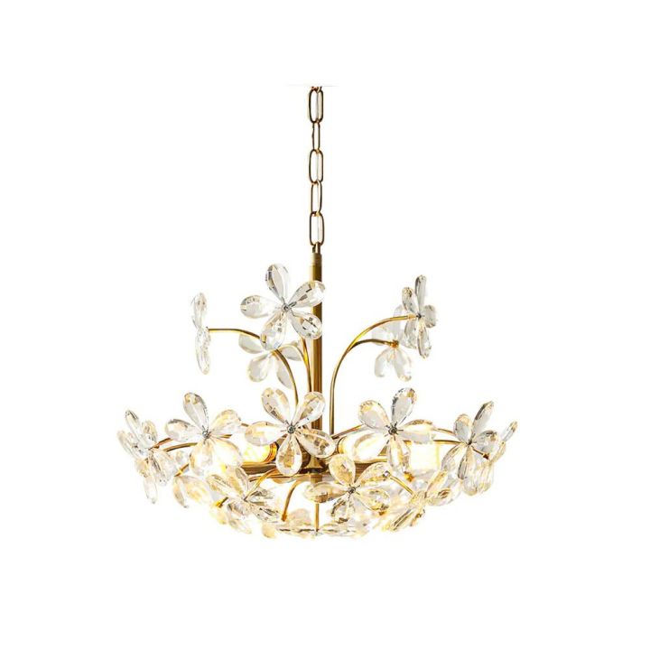 Brielle Modern Chandelier - Elegant Crystal Ceiling Light Fixture for Dining Room, Living Room & Bedroom | Perfect for Home Decor, Wedding & Interior Design