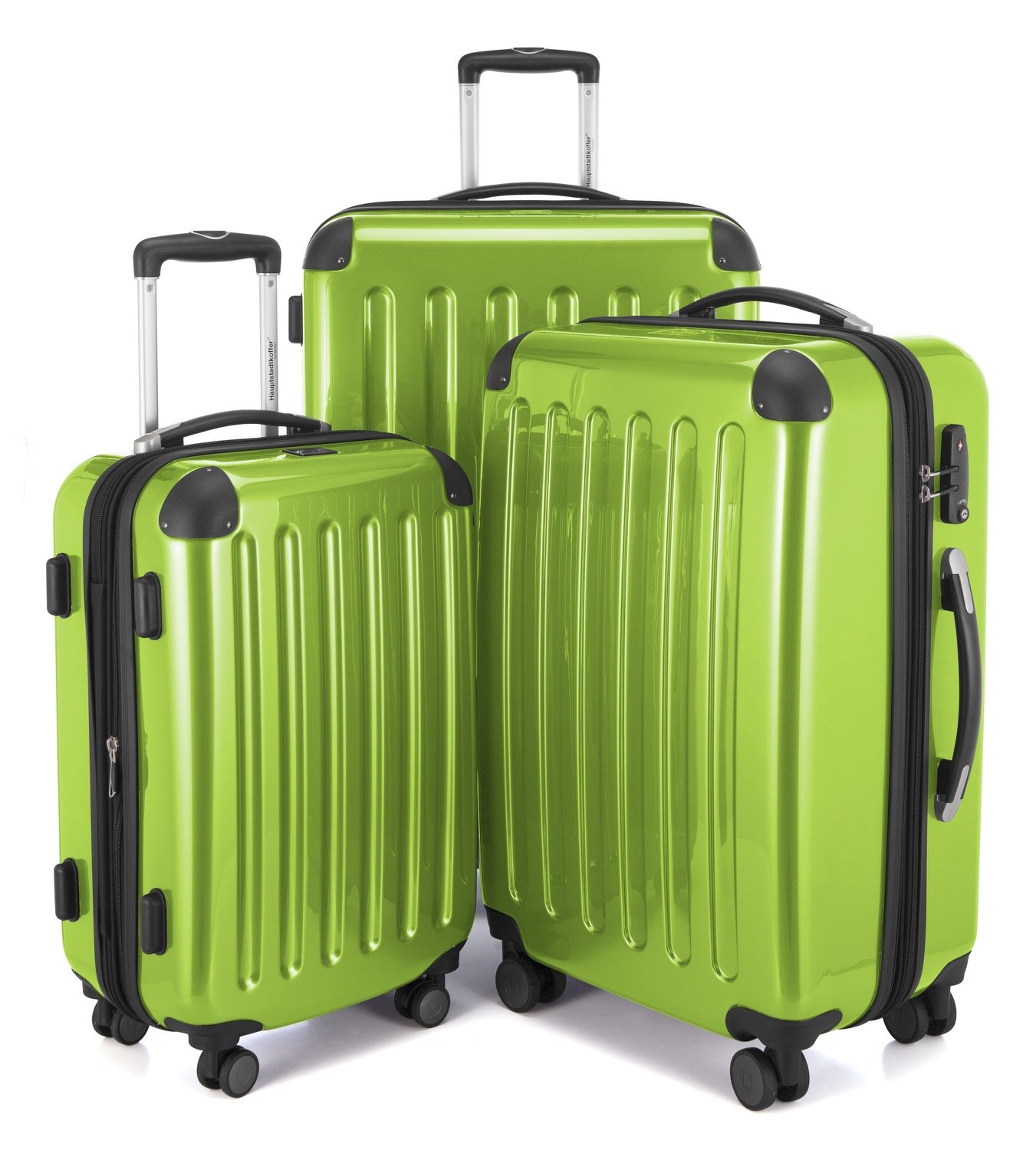 Premium Hauptstadtkoffer 3-Piece Luggage Set in Applegreen - Lightweight, Durable Suitcases for Travel, Business Trips & Vacations | Carry-On & Check-In Compatible