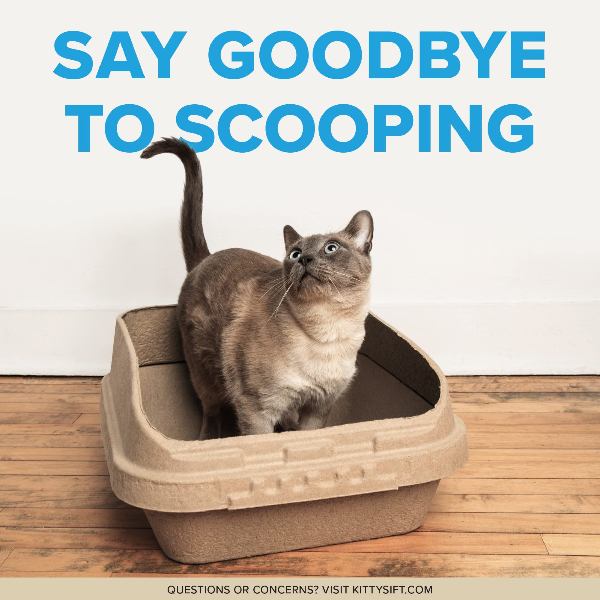 Sustainable Disposable Cat Litter Box Kit - Jumbo 6-Set with 1 Litter Box & 5 Sifting Liners | Eco-Friendly, Easy Clean Solution for Multiple Cats | Perfect for Home, Apartment & Travel Use