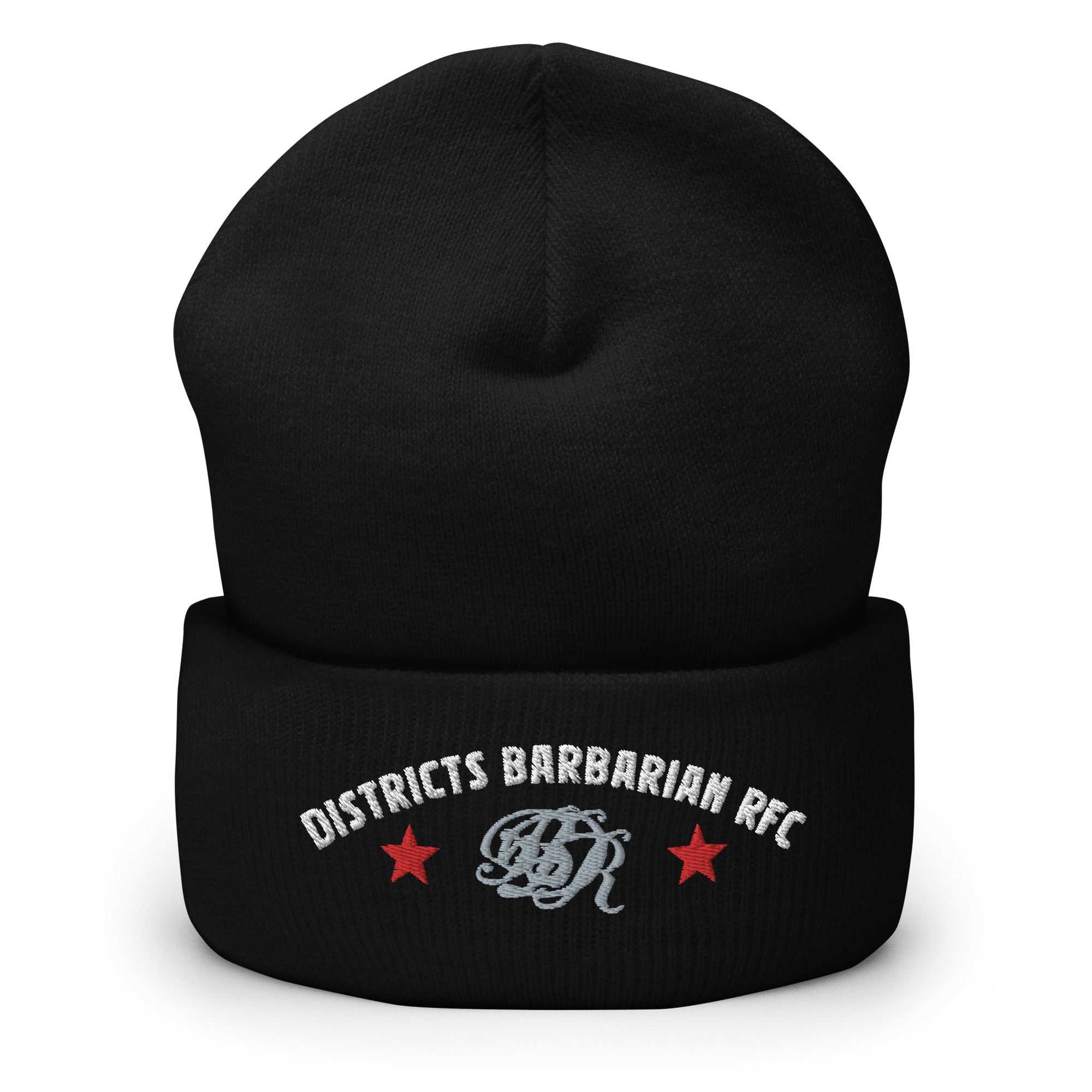 Districts Barbarian RFC Cuffed Beanie - Winter Knit Hat for Men & Women - Warm Fleece Lined Skull Cap for Outdoor Activities, Running, Hiking, and Snow Sports