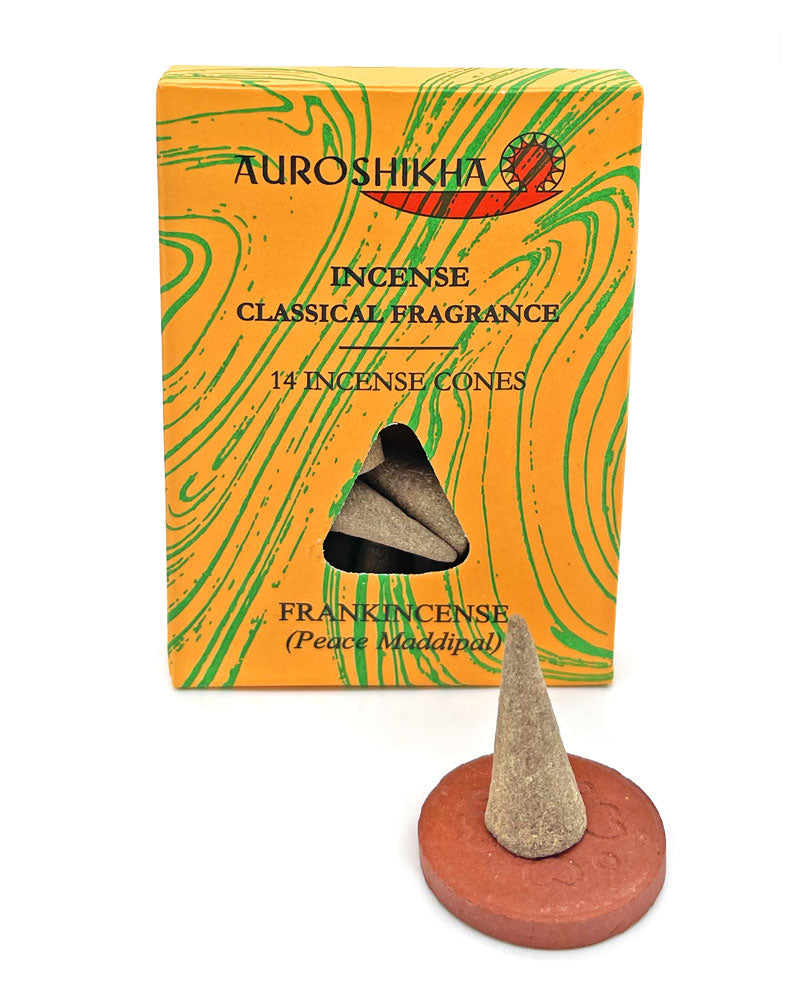 Premium Frankincense Incense Cones - Pack of 14 | Natural Aromatic Resin for Meditation, Yoga & Spiritual Relaxation | Perfect for Home, Office & Sacred Spaces