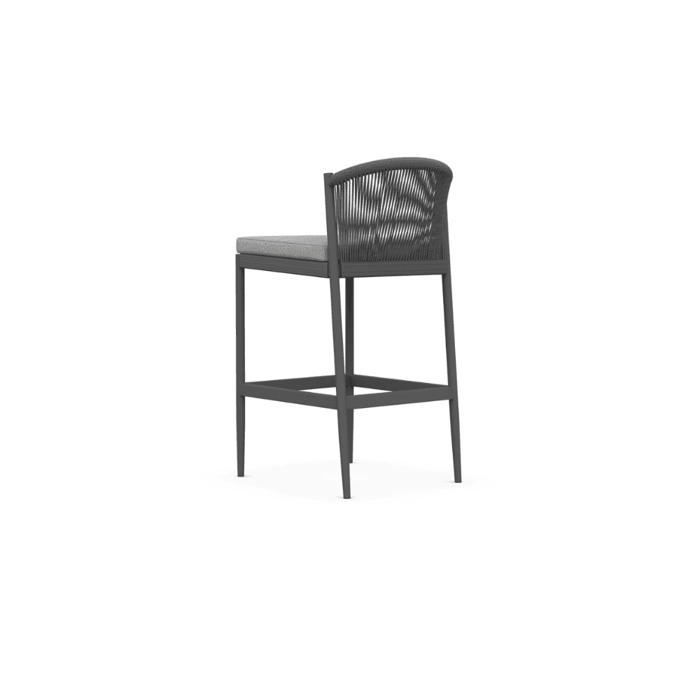Premium Catalina Outdoor Bar Stool - Weather-Resistant Patio Bar Height Chair for Backyard, Poolside & Deck - Adjustable Height Counter Stool for Outdoor Entertaining