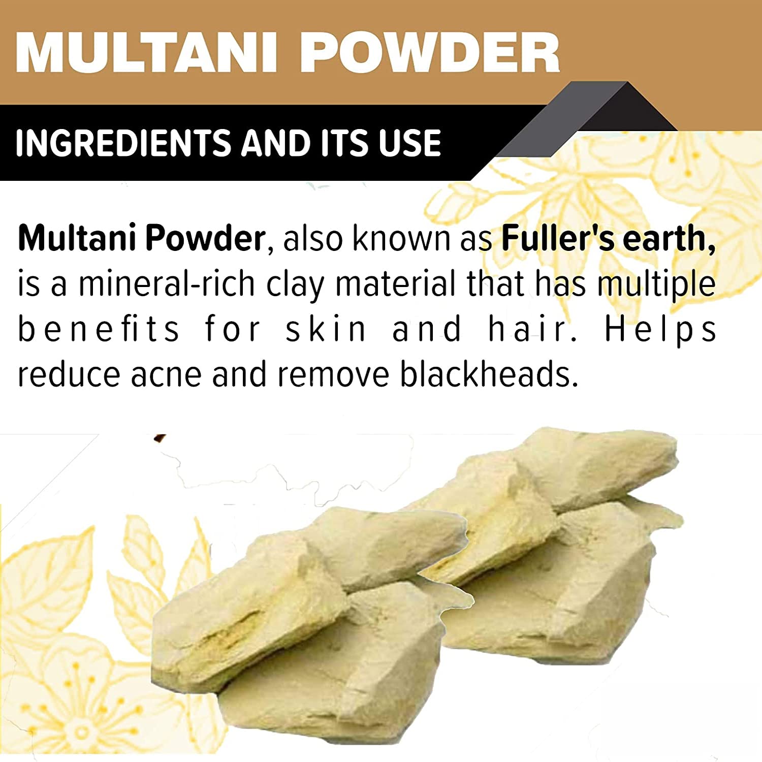 Oilanic 100% Pure Natural Multani Mitti Clay Powder for Skin & Hair - 2 Pack (200g Each) | Deep Cleansing Face Mask, Acne Treatment & Hair Care Solution | Spa Day, Detox & Glowing Skin Routine