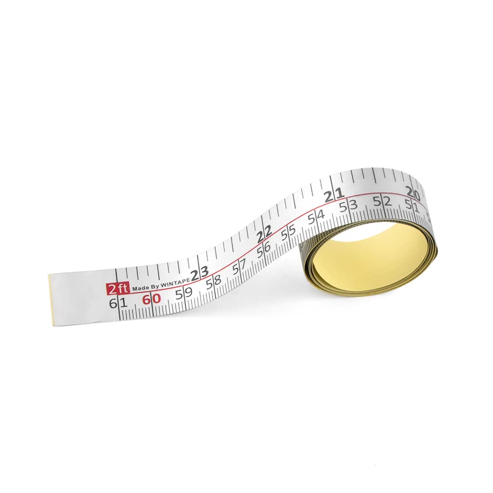 Adhesive Backed Workbench Ruler - 24 Inch/61cm Tape Measure with Right to Left Reading (Inches & Centimeters) - Perfect for Woodworking, DIY Projects & Crafting