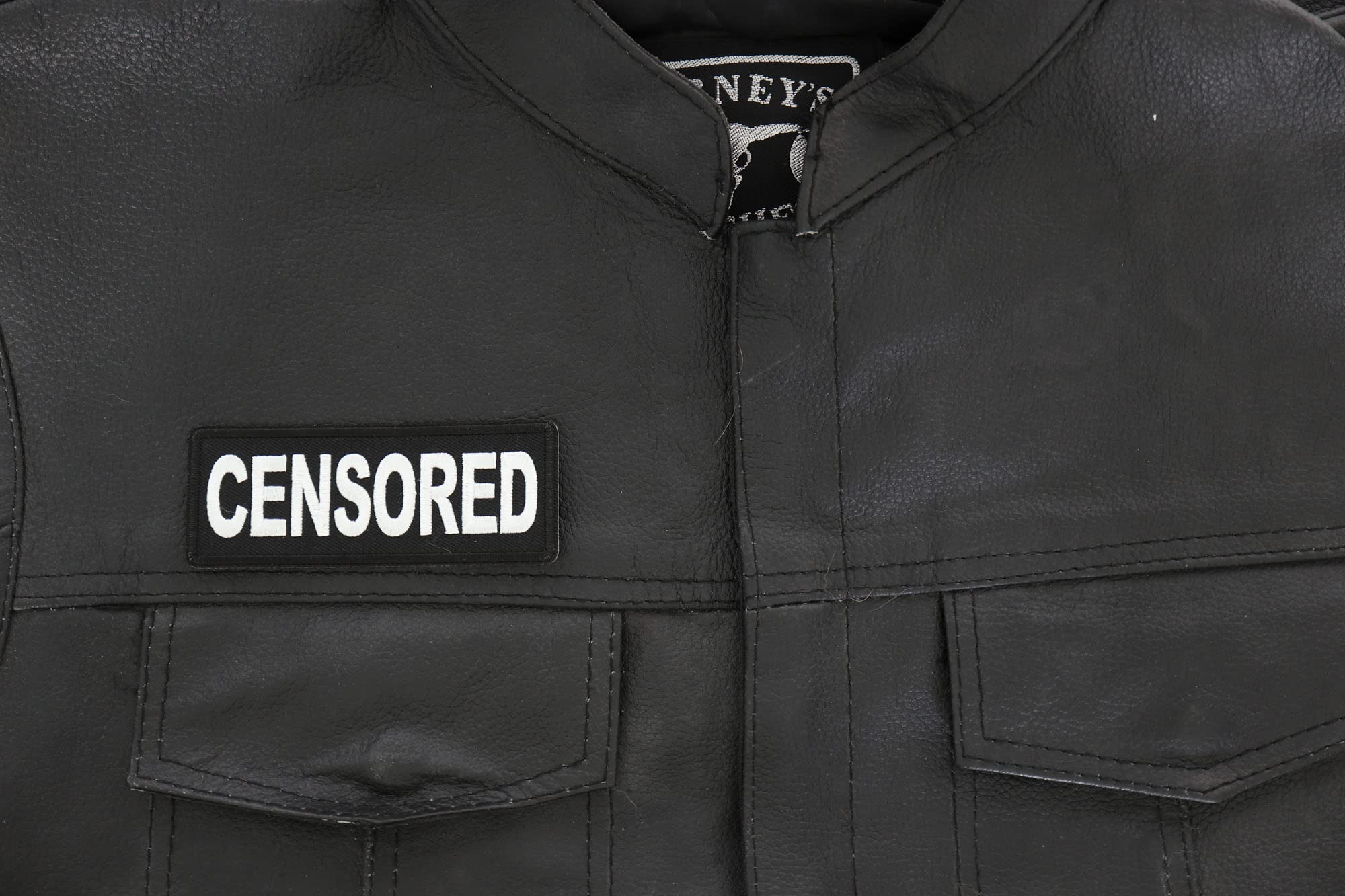 Censored Patch - 4x1.5 Inch Embroidered Iron On Patch for DIY Clothing, Hats, Bags & Denim Jackets