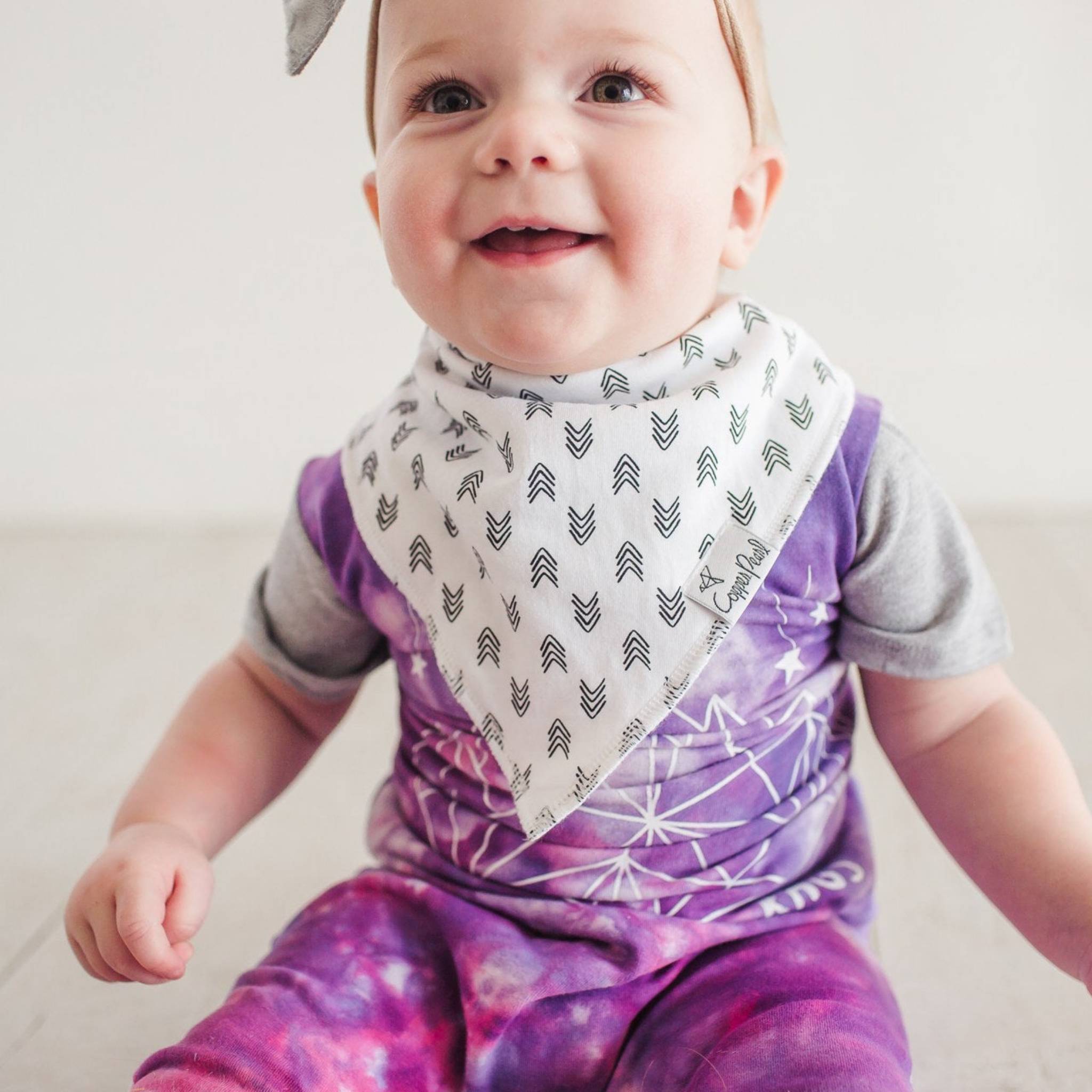 Soft Organic Cotton Baby Bandana Bibs - 3 Pack for Drool & Messy Feeding - Cute & Absorbent for Infants & Toddlers - Perfect for Daycare, Outings & Mealtime
