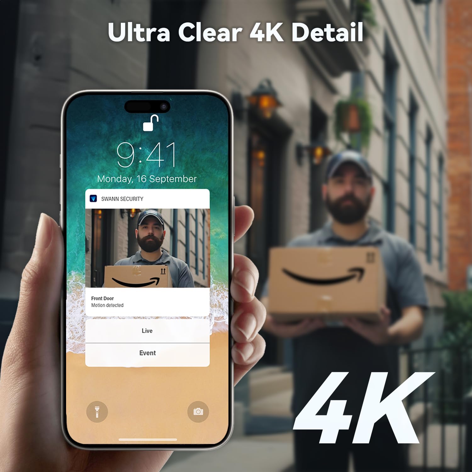 Swann AllSecure 4K Wireless NVR Security System with 2 Outdoor Cameras - AI Face Recognition, Expandable Local Storage, No Monthly Fees - Ideal for Home & Business Surveillance (AS4K800SD)