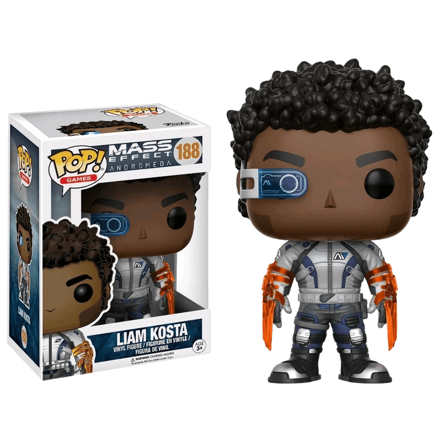 Funko Pop! Vinyl Figure - Mass Effect: Andromeda Liam Kosta #188 - Collectible Action Figure for Gamers & Sci-Fi Fans - Perfect for Display, Gifts & Game Room Decor