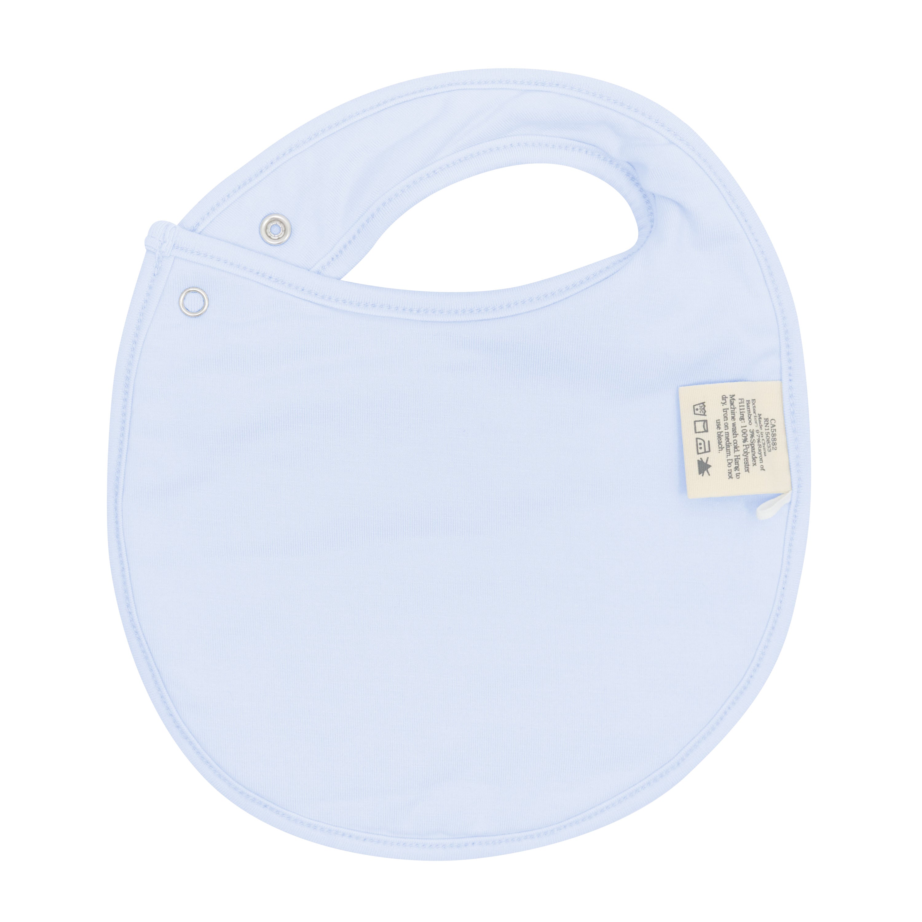 Soft & Comfortable Baby Bib in Mist Blue - Perfect for Feeding, Mealtime & Mess-Free Outfits
