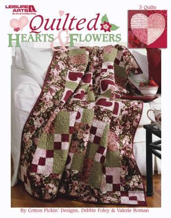 Quilted Hearts & Flowers Throw Pillow Covers - Soft Decorative Cushion Covers for Bedroom, Sofa & Home Decor - Valentine's Day & Wedding Gift Idea