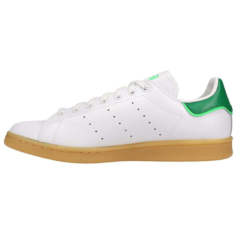 adidas Men's Stan Smith White Lace-Up Sneakers - Classic Casual Shoes for Everyday Wear, Gym & Street Style