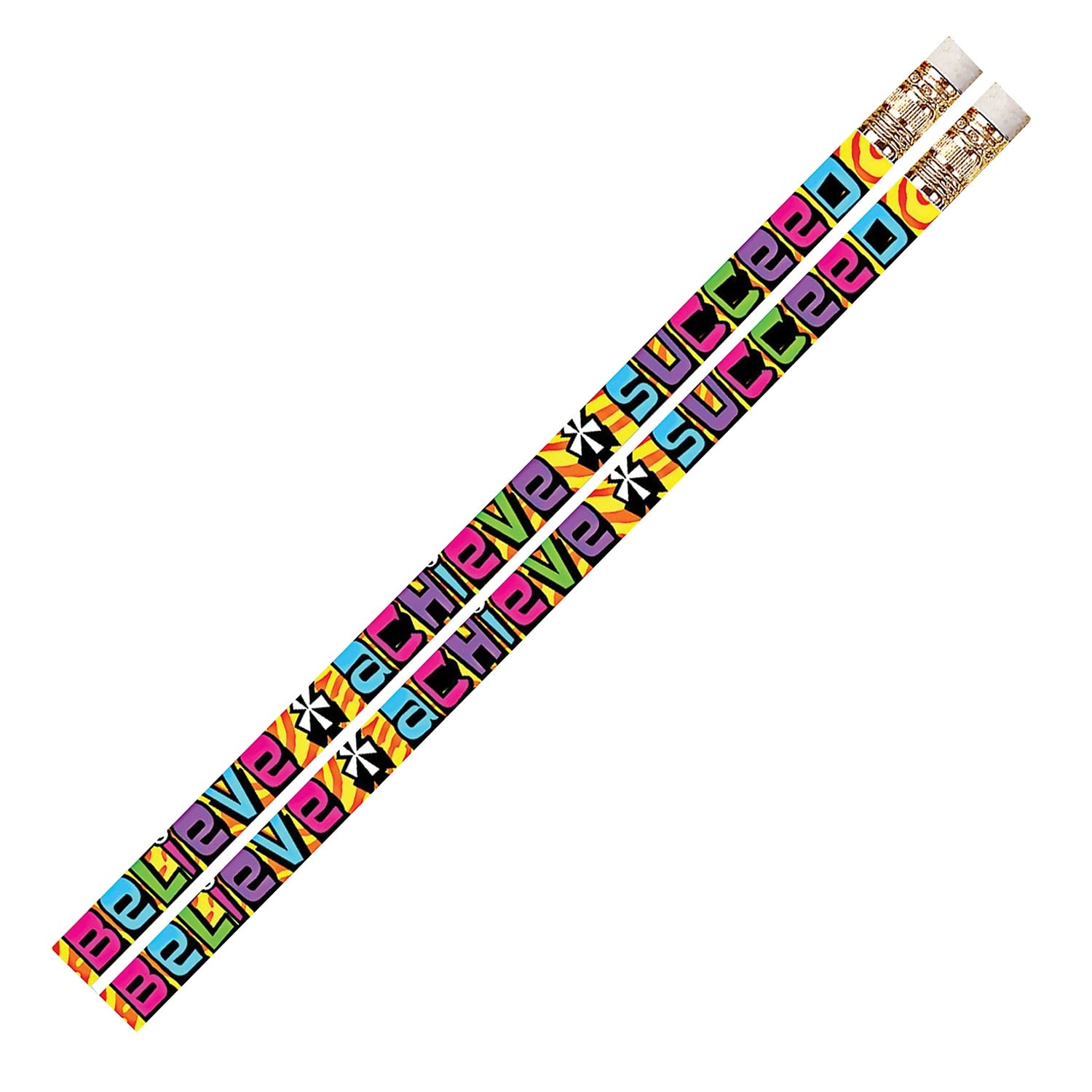 Musgrave Motivational Pencils #2 Lead 12-Pack - Inspiring for School & Office