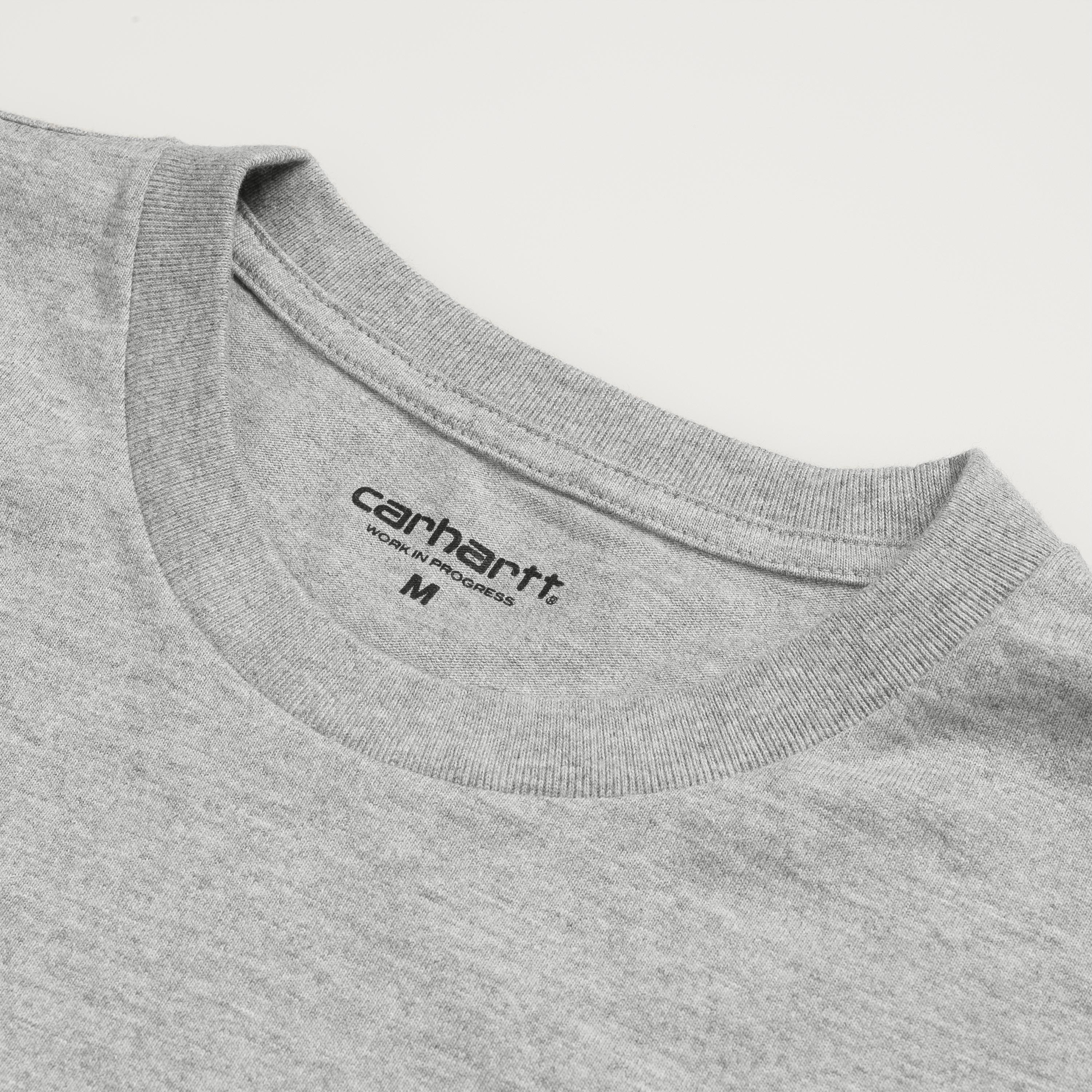 Chase Long Sleeve T-Shirt for Men - Soft Cotton Grey Heather Crewneck Shirt | Casual Wear, Layering & Everyday Comfort