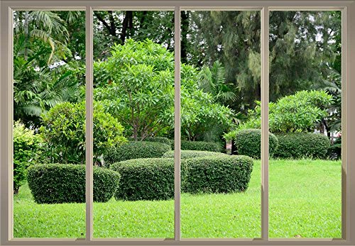 Green Shrubs and Trees