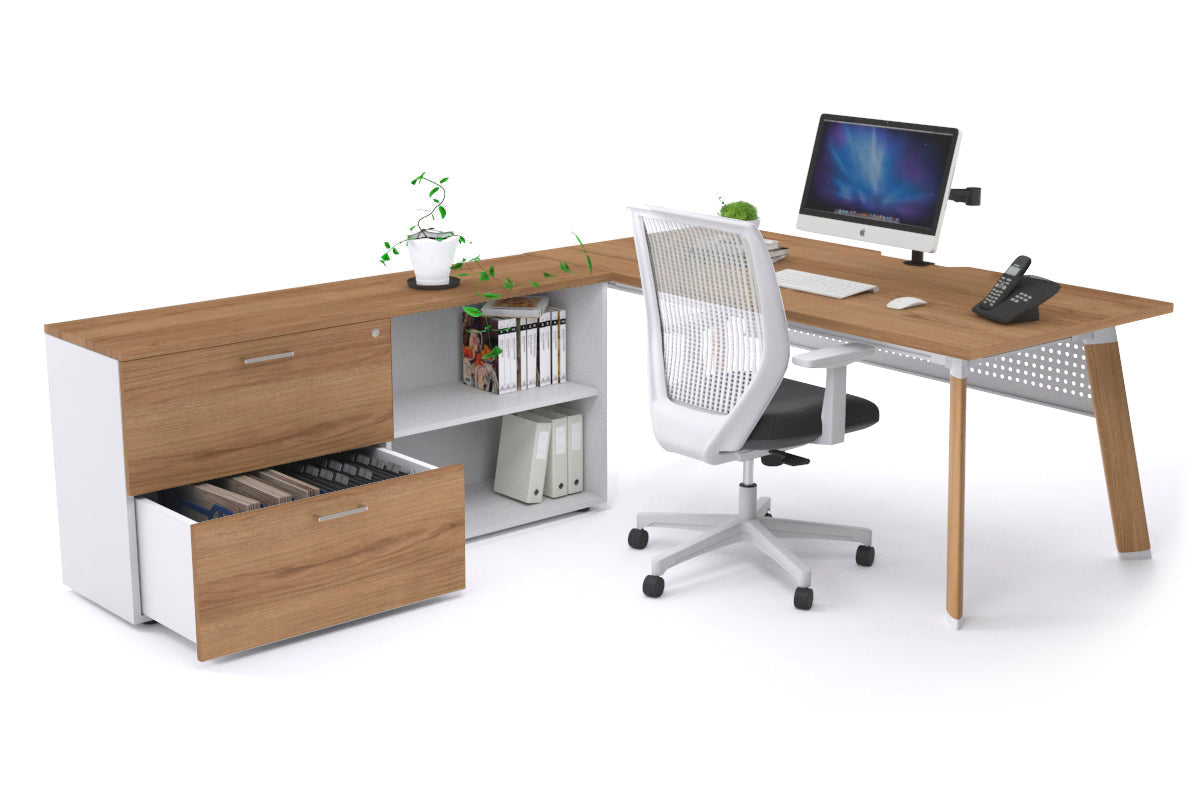 Switch Executive Wood Imprint Frame with Uniform Spine - 1800L x 800W with Cable Scallop | Perfect for Office Desks, Conference Rooms & Home Workspaces