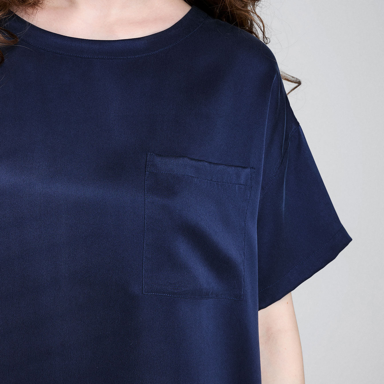 Luxury Washable Silk Oversized Sleep Tee for Women - Soft & Breathable Nightwear for Comfortable Sleep & Lounge Wear at Home