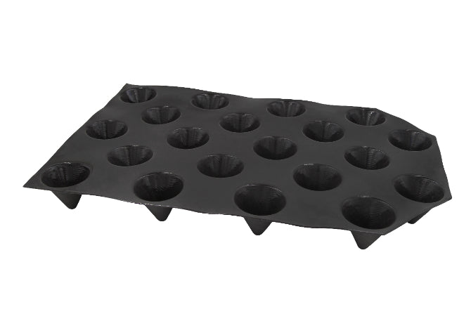 Flexipan Regular Cones - 20 Non-Stick Silicone Baking Molds for Macarons, Cupcakes & Desserts - Perfect for Home Bakers & Professional Chefs