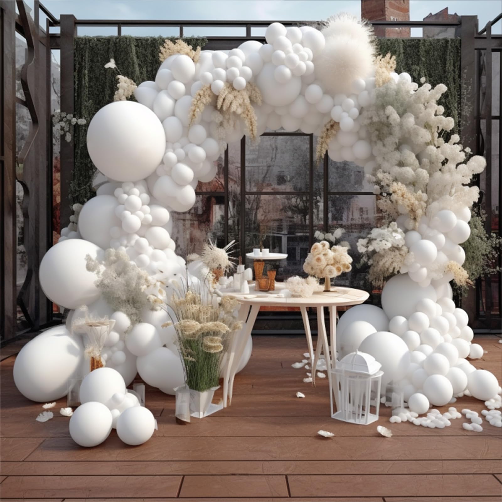 100-Pack 12 Inch White Latex Balloons - Matte Finish for Party Decorations, Birthday, Wedding, Baby Shower & Holiday Events - Perfect for Indoor/Outdoor Celebrations and Photo Backdrops