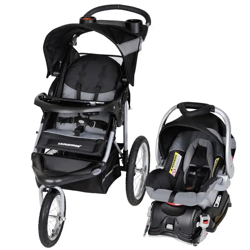 Expedition® Jogger Travel System with EZ Flex Loc® 30 Infant Car Seat - Lightweight Stroller & Safe Baby Carrier for Travel, Shopping & Daily Use