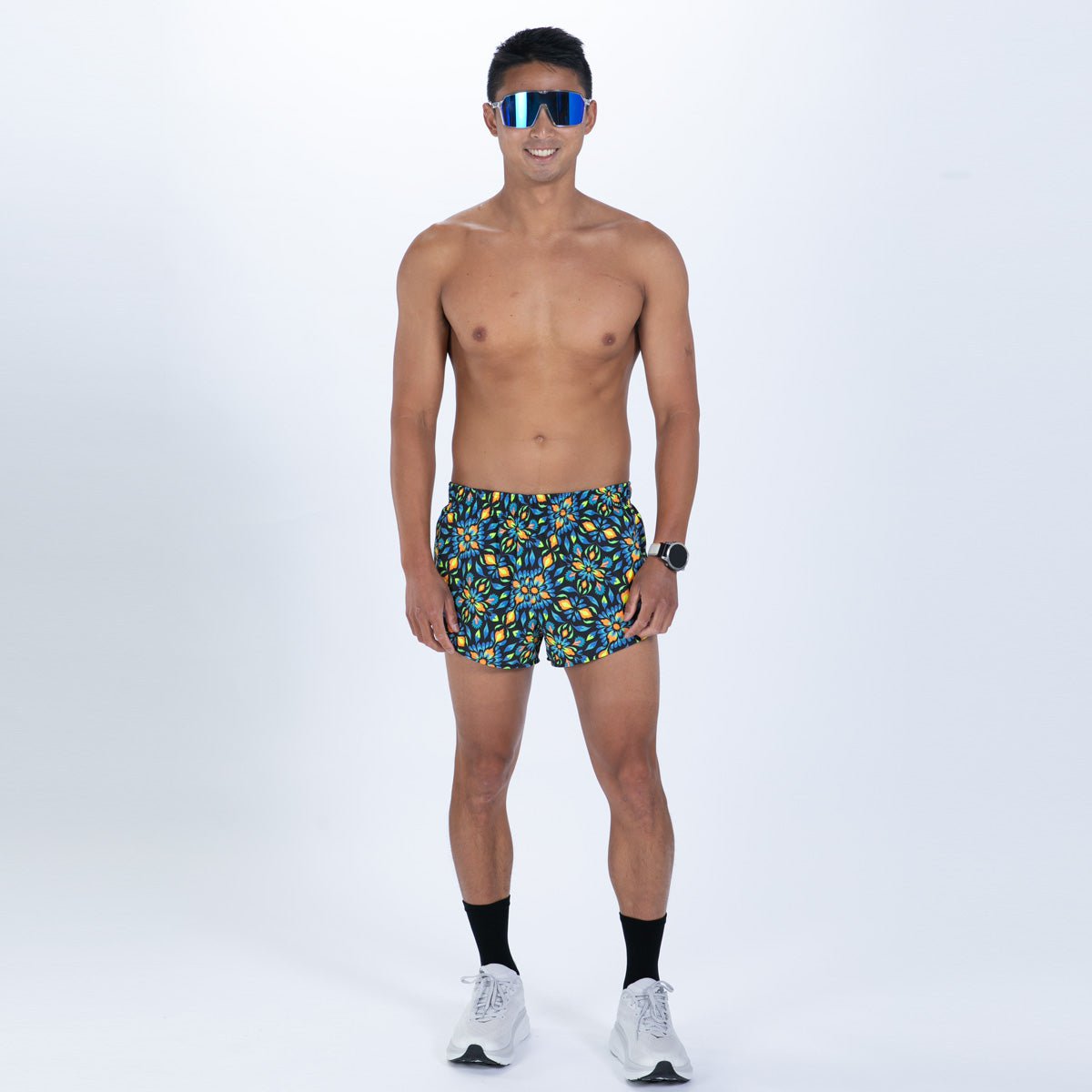 Limited Edition Men's Running Shorts - Kaleidoscope Print | Lightweight & Breathable for Jogging, Gym & Outdoor Activities