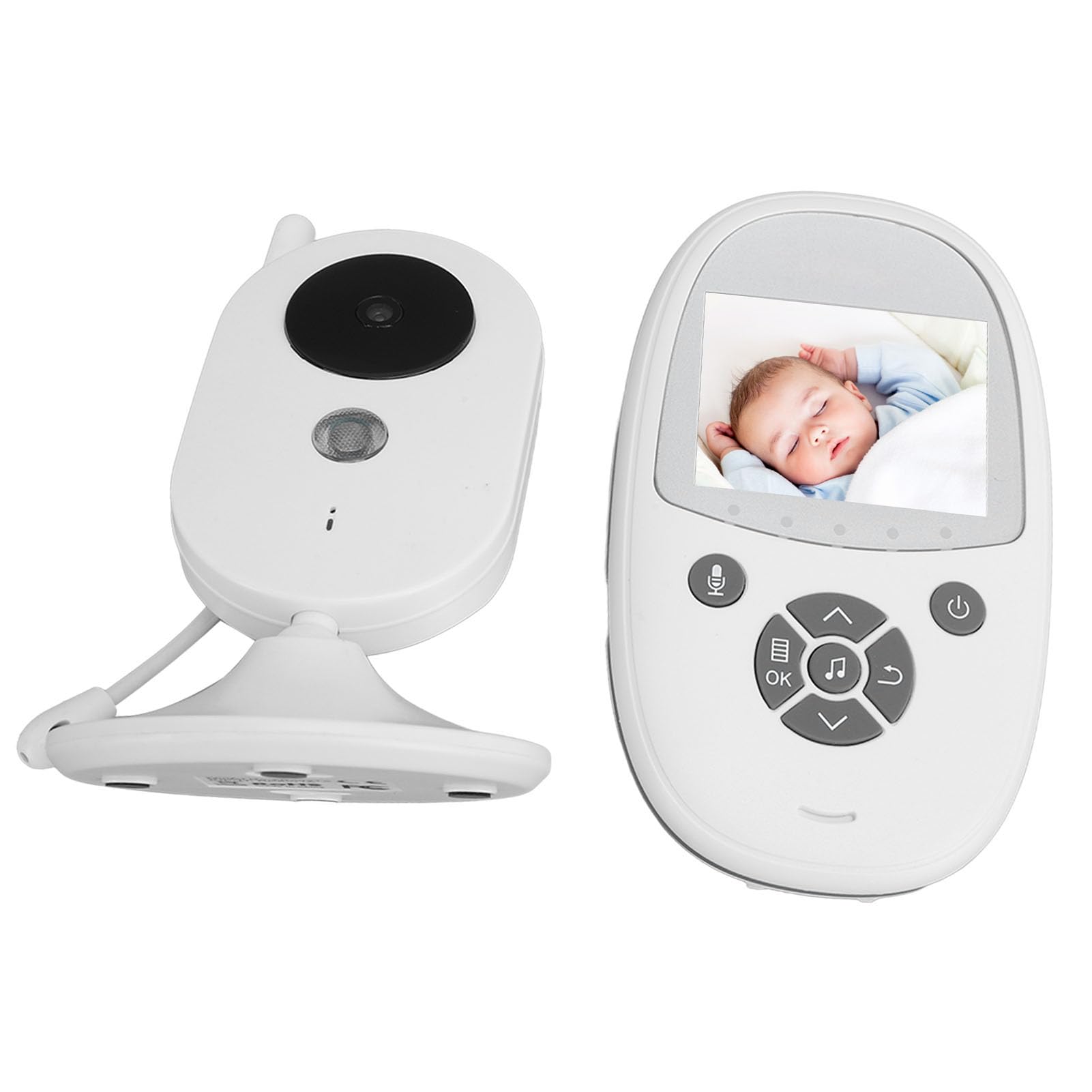 Wireless Baby Monitor with Dual Microphone & Night Vision - 100-240V Pet Camera for Home, Nursery, Office (US Plug) - Ideal for Parents, Pet Owners & Remote Monitoring