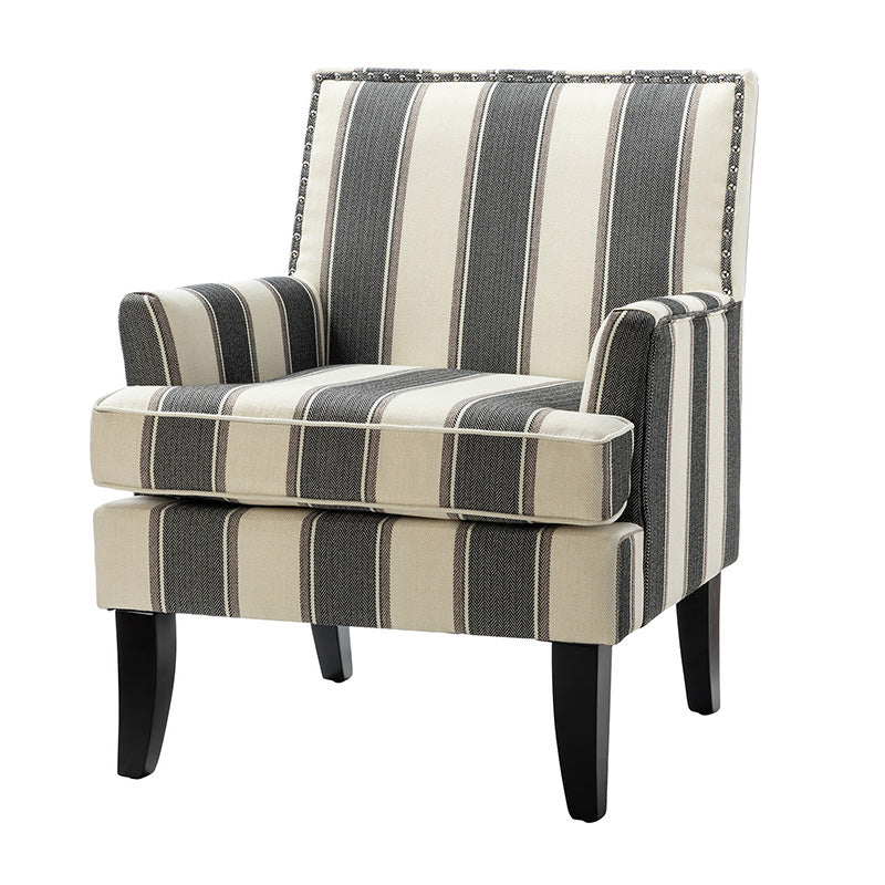 Bradley Armchair - Modern Accent Chair for Living Room, Bedroom & Office - Comfortable Upholstered Lounge Chair with Sturdy Wooden Legs - Perfect for Relaxing, Reading & Decorating Your Home