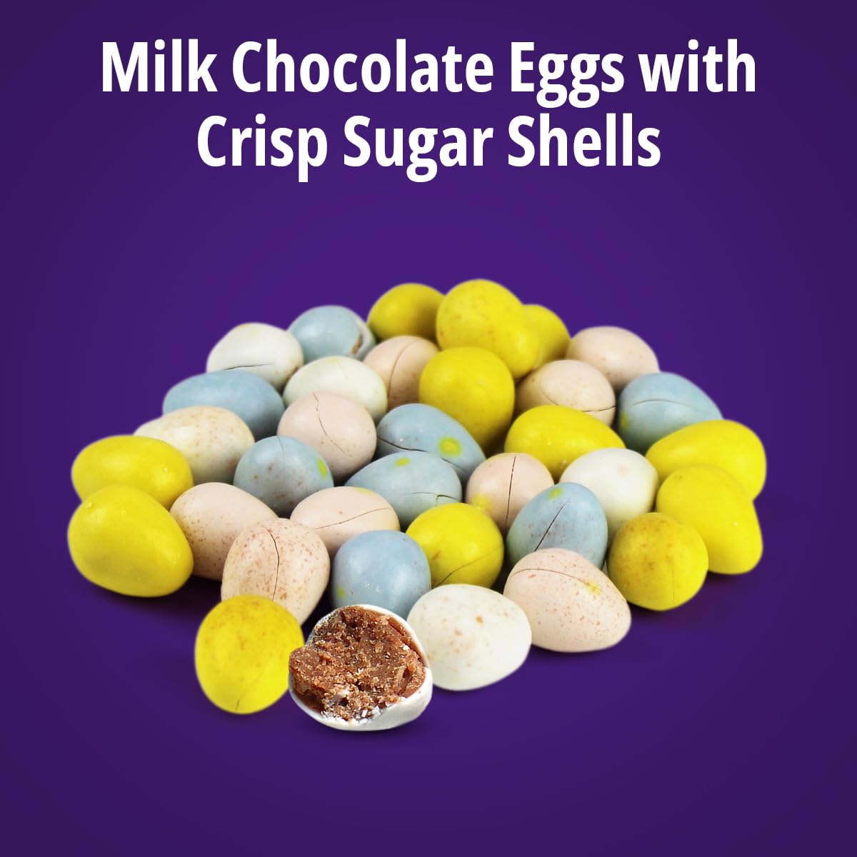 Cadbury Easter Mini Eggs Chocolate Candy (Original 3LB Bucket) - Crunchy Sugar Shell Chocolate Eggs for Kids & Adults - Perfect for Easter Baskets, Holiday Parties, Gift Giving & Dessert Toppings