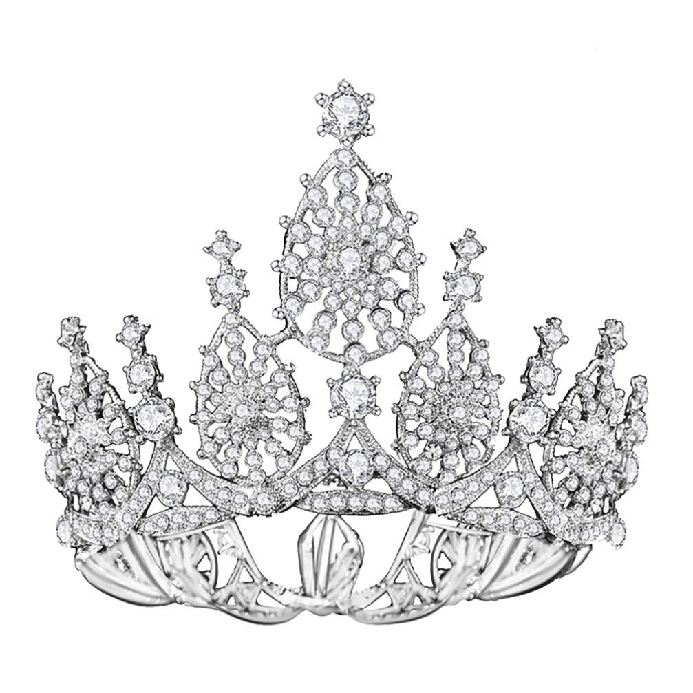 Vintage Baroque Princess Tiara Headband for Girls & Women – Elegant Bridal Headpiece, Bling Wedding Headwrap, Pageant Crown, Decorative Turban Headband – Perfect for Weddings, Prom, Pageants & Special Occasions
