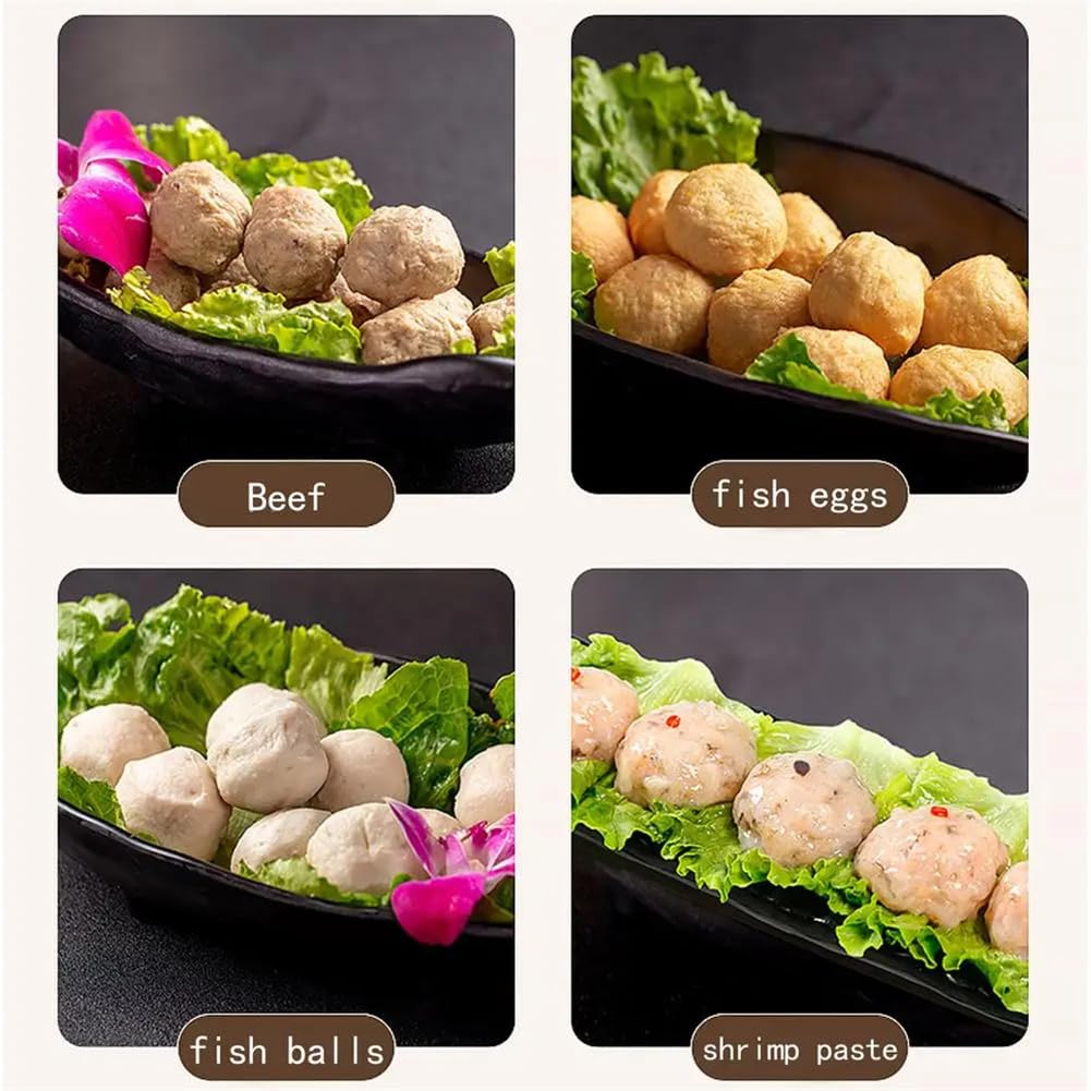 Translucent Meatball Maker Tool - 5 Balls Kitchen Mold Set for Easy DIY Meatballs (Yellow) | Perfect for Homemade Italian Dishes, Meal Prep & Family Cooking