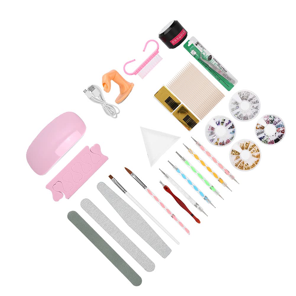Professional Manicure Tools & Nail Art Kit - 50-Piece Nail Painting Set for Salon & Home Use, Perfect for DIY Nail Designs, Gel Polish Application & Nail Care