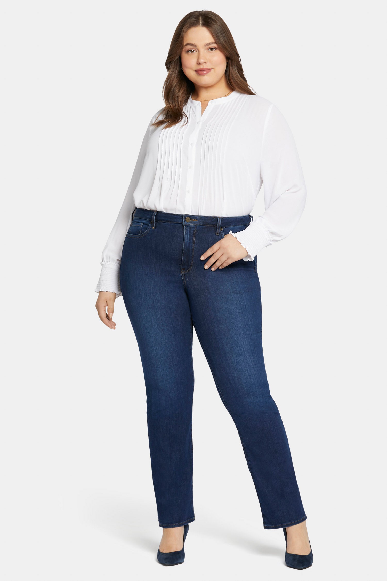 Barbara Women's Plus Size Bootcut Jeans - Stretch Denim Pants with Comfort Fit for Casual Wear & Everyday Outfits