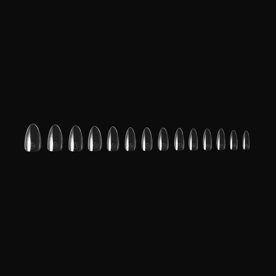 Apres Gel X Tips 2.0 Sculpted Almond Medium - 600 Pcs Professional Nail Extension Kit for Salon & Home Manicure - Perfect for Wedding, Party & Special Occasions