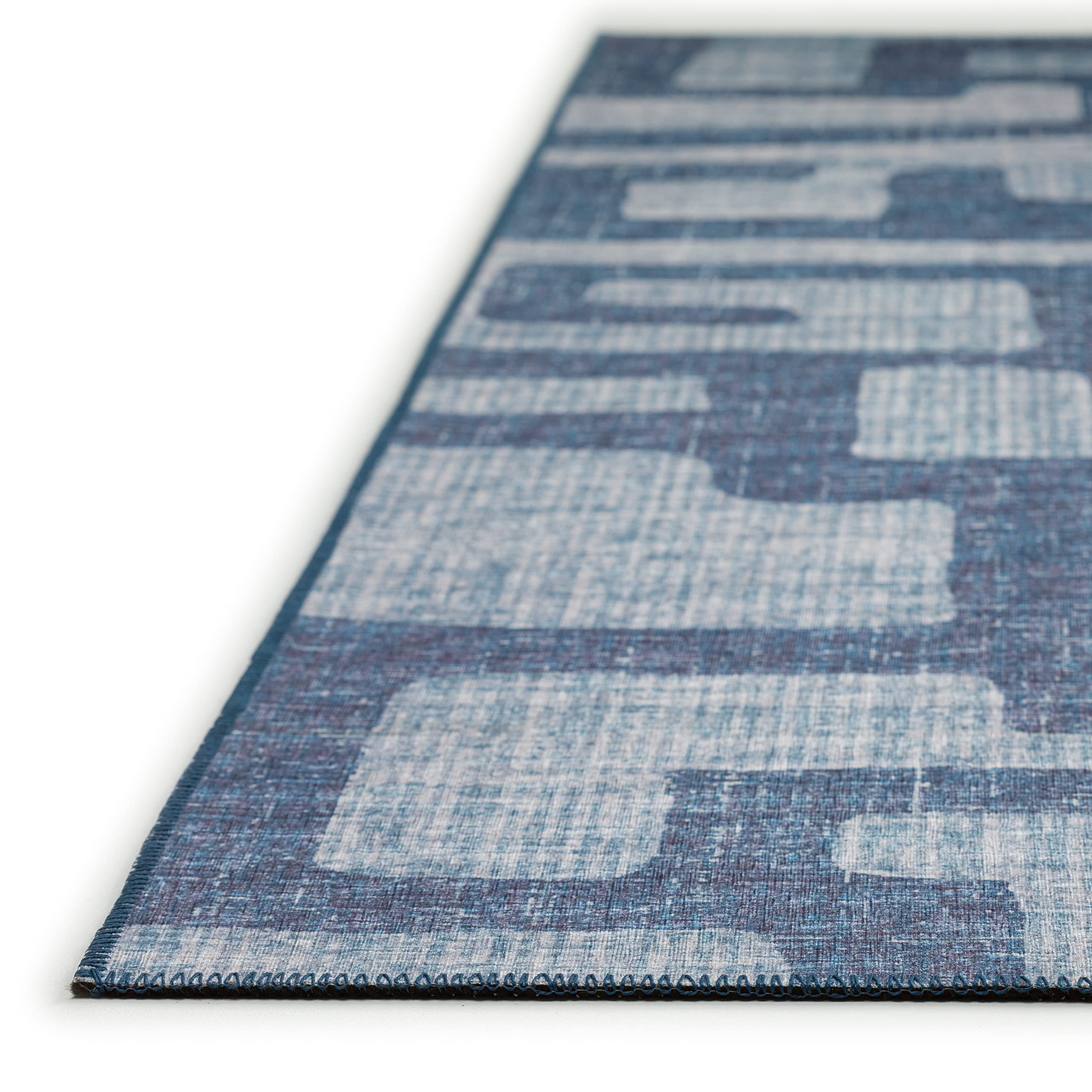 Addison Rugs Yuma AYU34 Blue 9' x 12' Area Rug - Soft & Durable for Living Room, Bedroom, or Office Decor