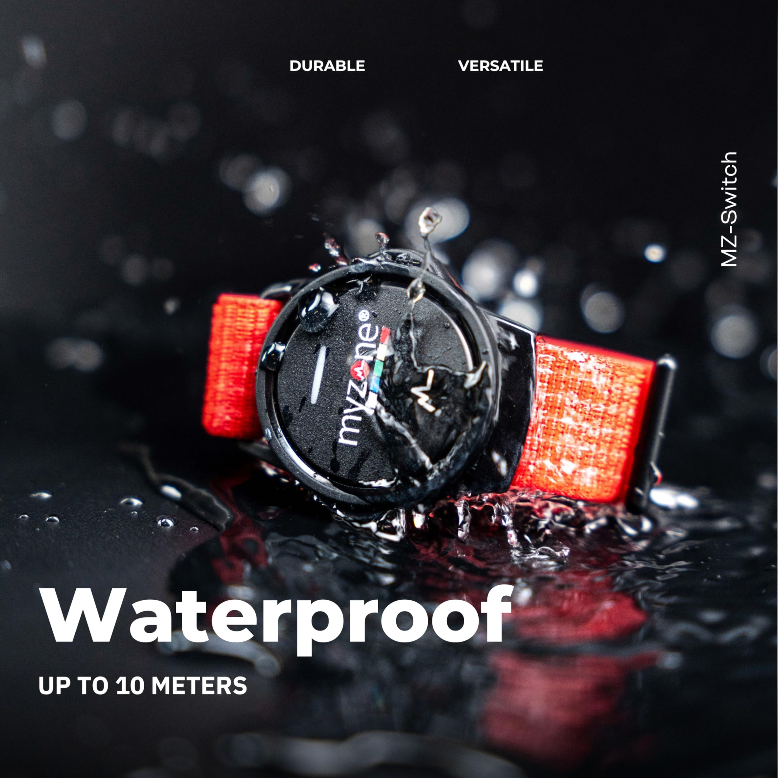 MYZONE MZ-Switch Waterproof Heart Rate Monitor - Fitness Tracker for Wrist, Arm & Chest - Ideal for Running, Cycling & Gym Workouts
