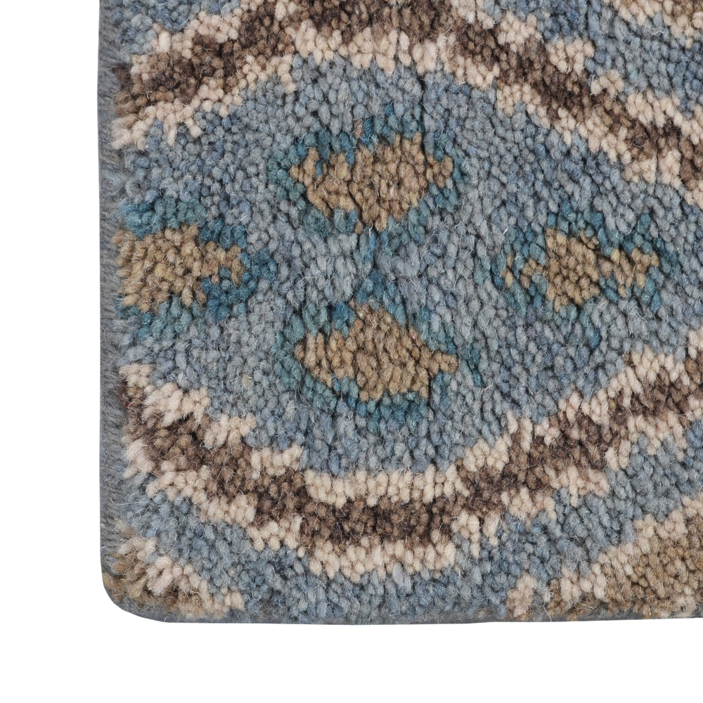 Premium Hand-Knotted Honeycomb Rug - Soft & Durable Wool Carpet for Living Room, Bedroom, or Office Decor