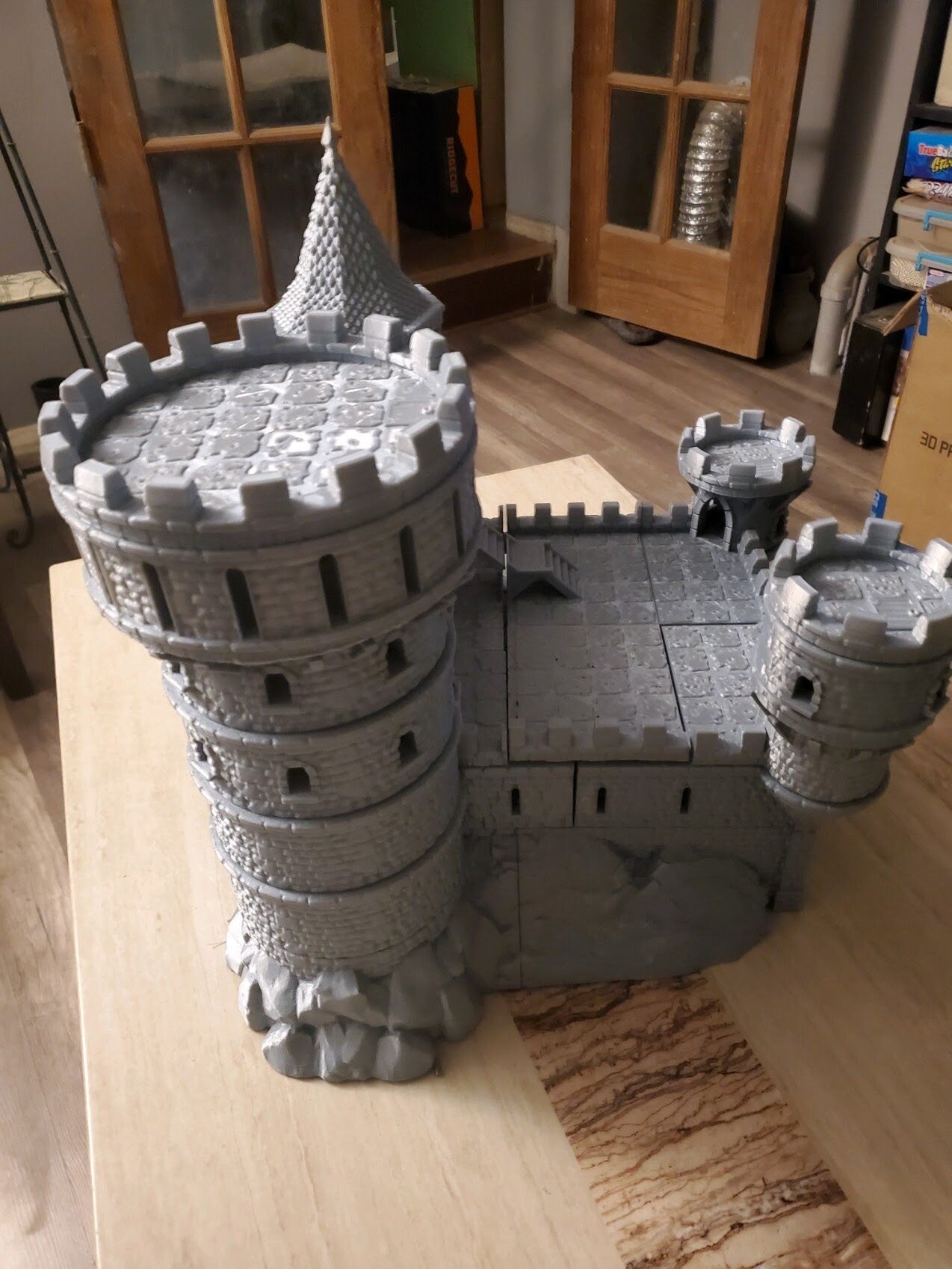 The Dark Castle 32mm Scale Miniature Terrain for Warhammer & Dungeons & Dragons - Perfect for Tabletop RPG Battles and Wargaming Scenes