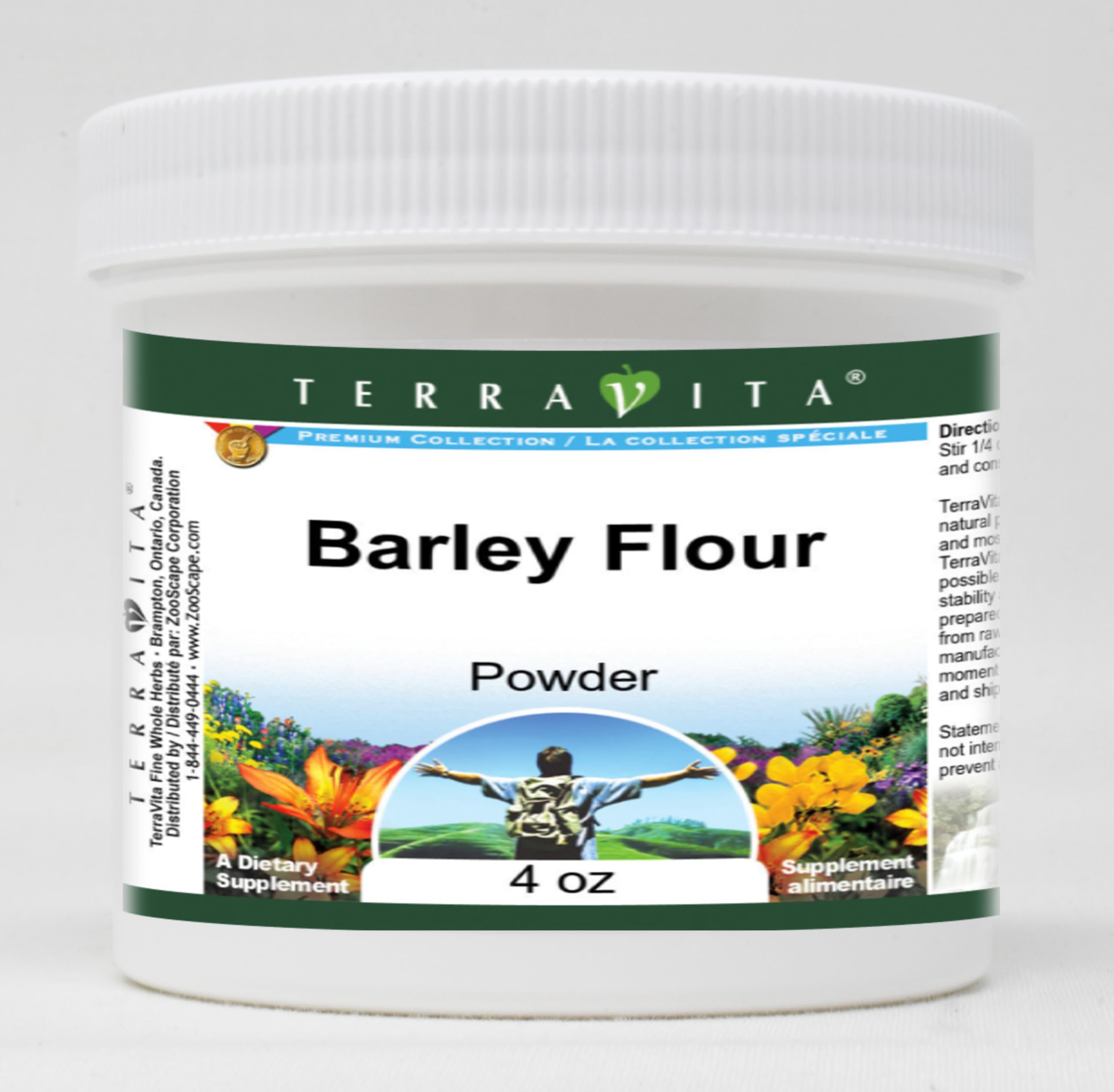Organic Barley Flour Powder - 4 oz (2 Pack) | Gluten-Free, Non-GMO Baking Ingredient for Bread, Cookies & Healthy Recipes | ZIN: 519129 | Perfect for Home Baking & Vegan Cooking