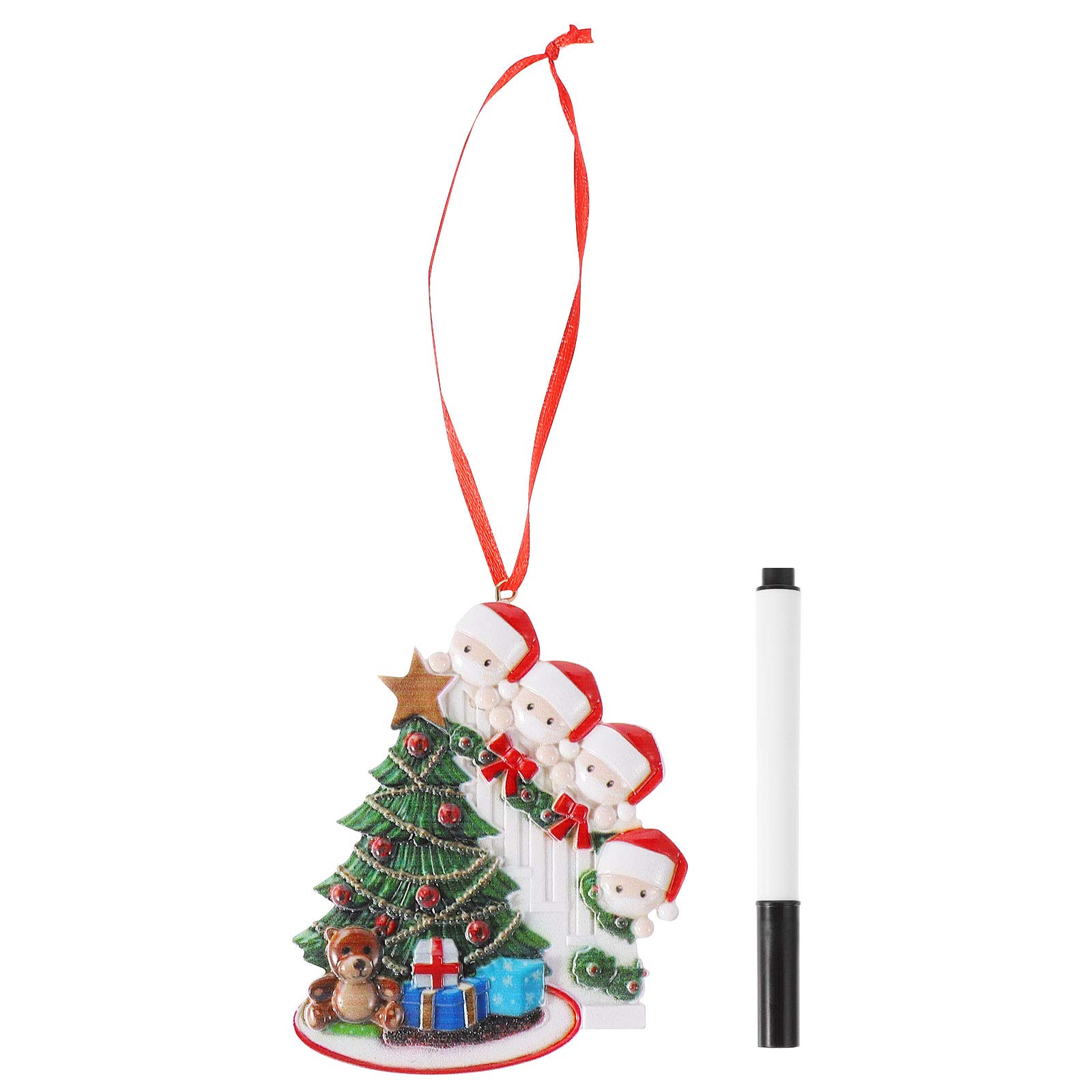 2Pcs Christmas Tree Hanging Ornaments - Resin Survivor Family Decorations for Holiday Party, Banquet & Celebration Favors - Perfect for Christmas Tree Decor, Home & Office Holiday Decorating