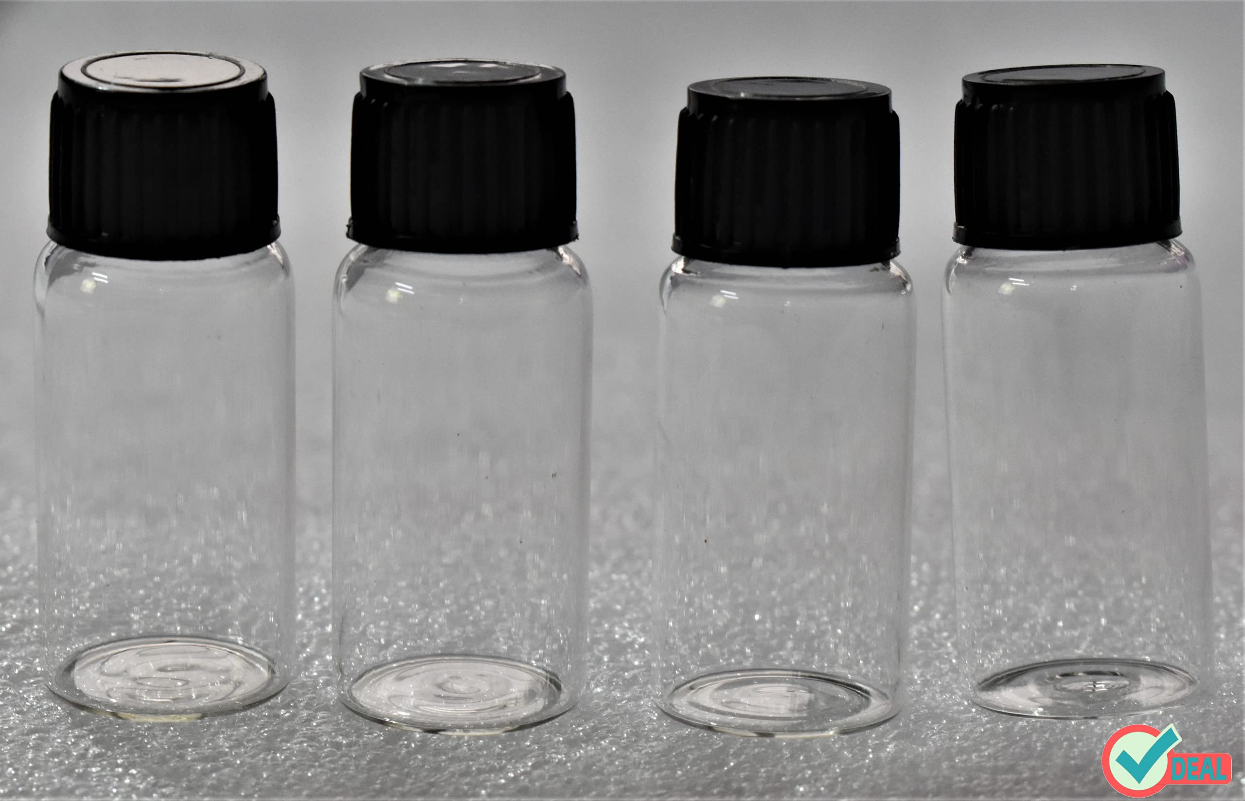 RITEDEAL 15ml Clear Glass Dropper Bottles (Pack of 10) - Type 1 Neutral Glass Essential Oil Bottles with Black Screw Cap & Leakproof Dropper - Perfect for DIY Essential Oils, Aromatherapy, Perfumes & Liquid Samples