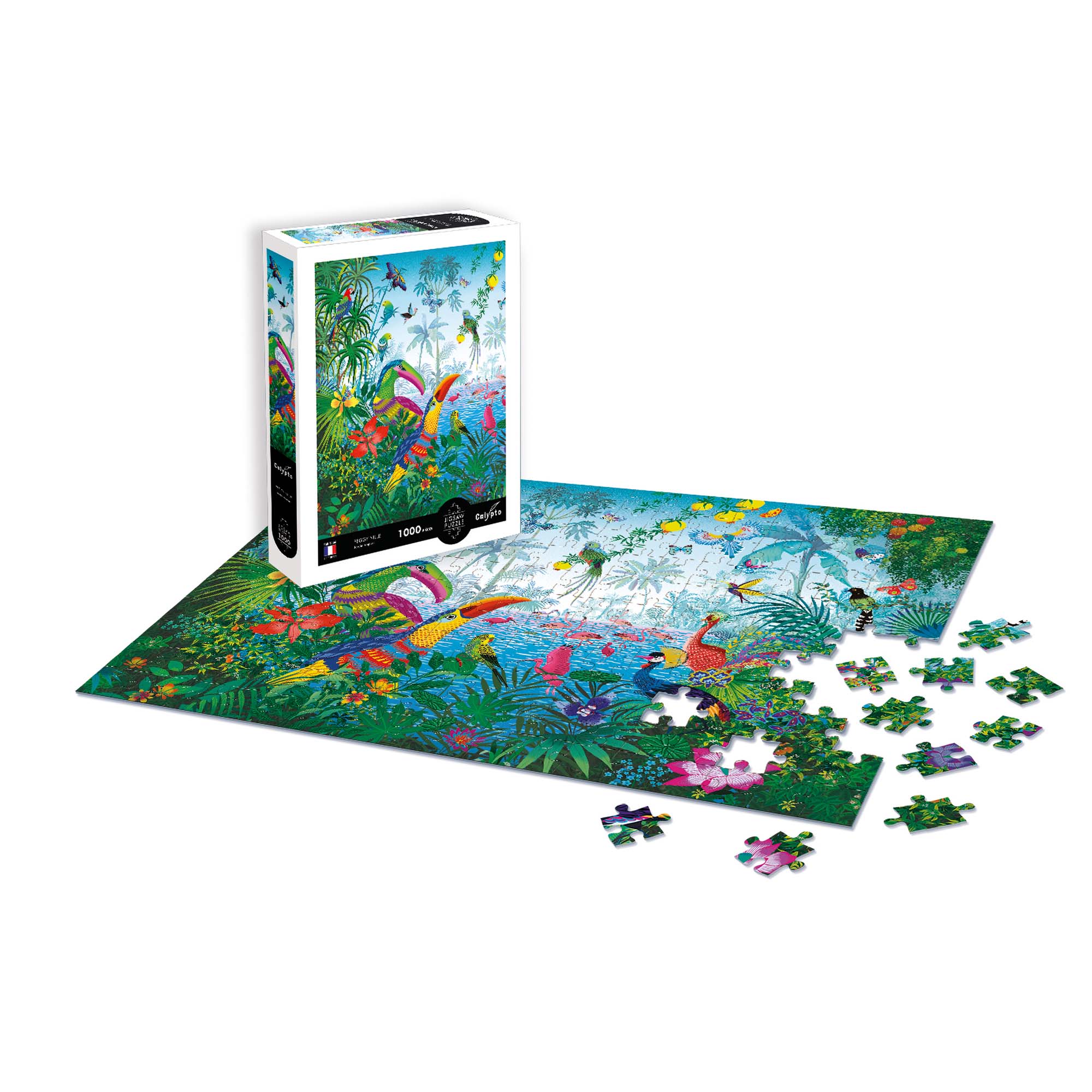 1,000 Piece Jigsaw Puzzle - Tropical Garden by Peggy Nille | Premium Adult Puzzle for Relaxation & Home Decor | Perfect Gift for Puzzle Lovers & Nature Enthusiasts