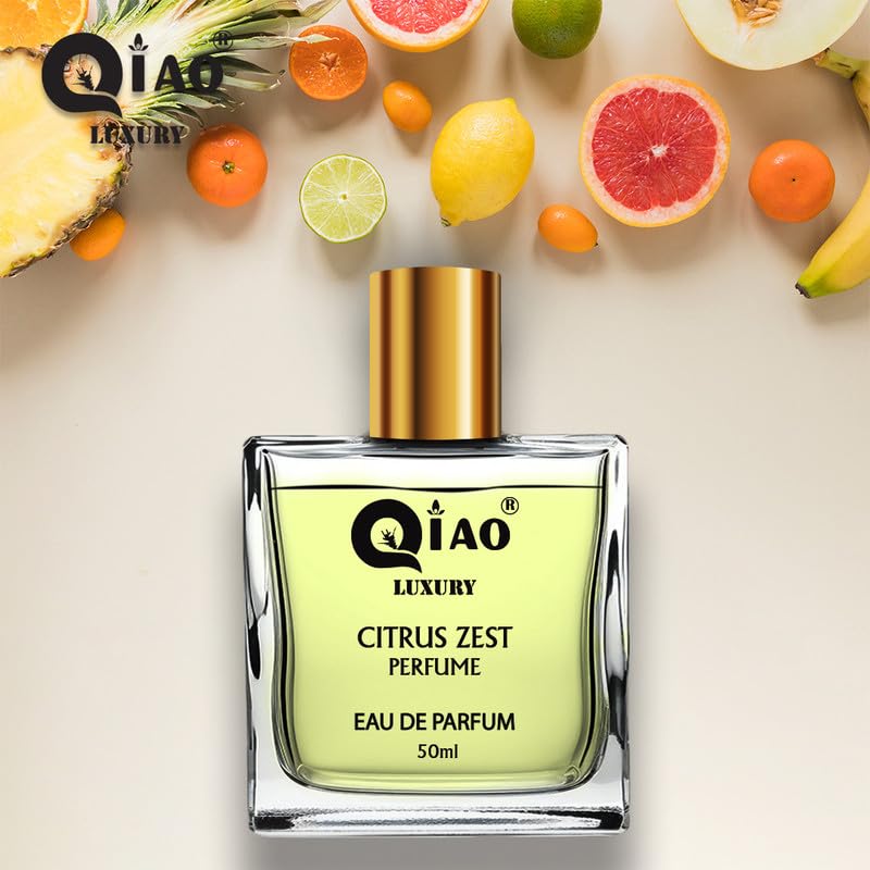 CITRUS ZEST Cologne for Men - Long Lasting Fragrance, Luxury Perfume with Fresh Citrus Scent | Perfect for Daily Wear, Office & Special Occasions