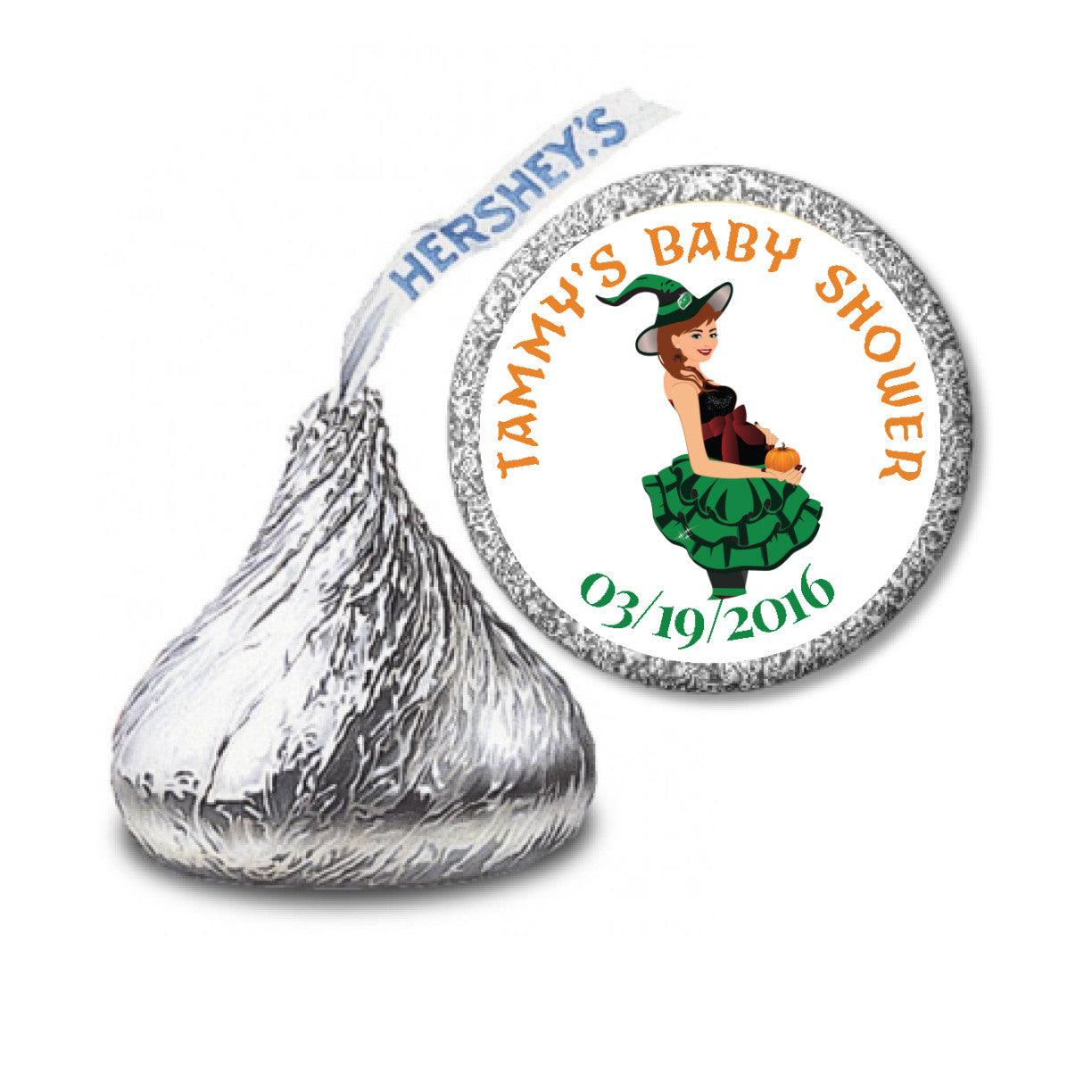 Halloween Witch Mama Stickers - Cute Kisses Candy Decals for Party Favors, Trick or Treat Bags & Scrapbooking