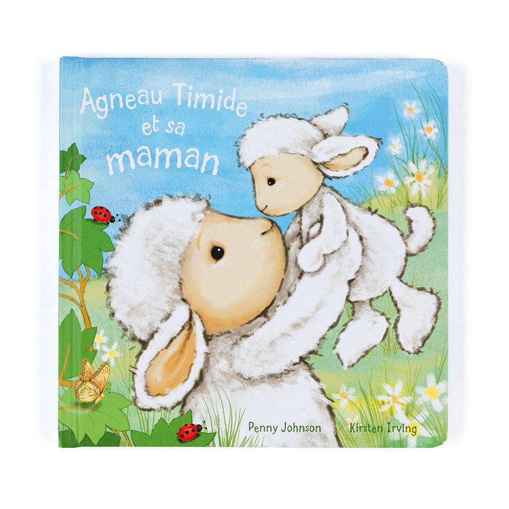 Jellycat Timid Lamb and His Mom Book - Soft Plush Stuffed Animal Toy for Kids, Babies & Toddlers - Perfect for Cuddling, Bedtime Stories & Nursery Decor