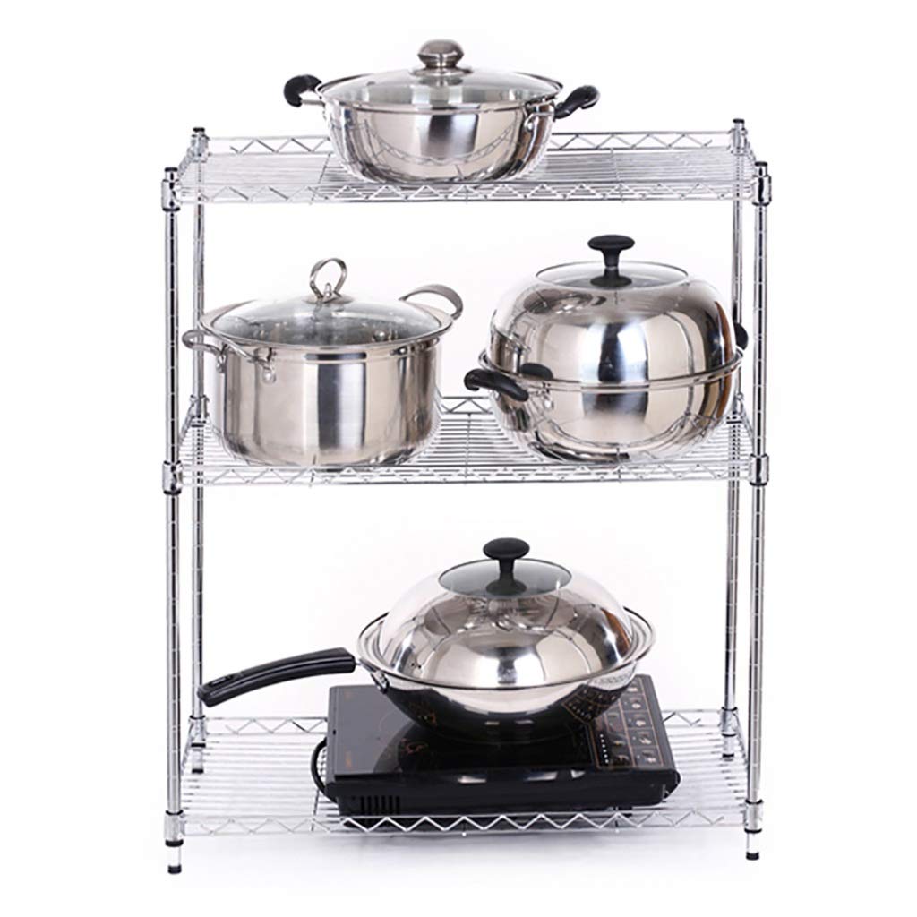 Multi-Functional 3-Tier Kitchen Storage Shelf - Spice Rack, Condiment Organizer & Shoe Rack (45x20x70cm) - Perfect for Pantry, Living Room & Bathroom Organization