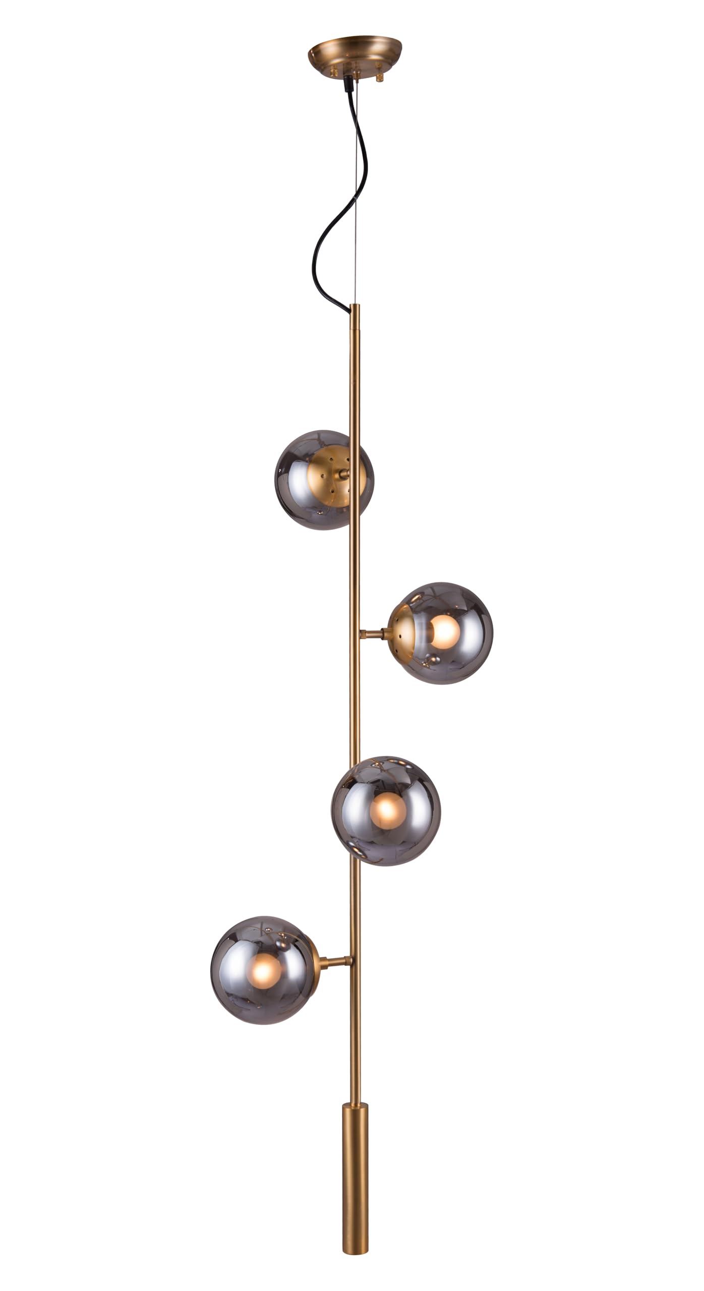 Zatara Brass Ceiling Lamp - Elegant Lighting for Living Room, Bedroom & Dining Area