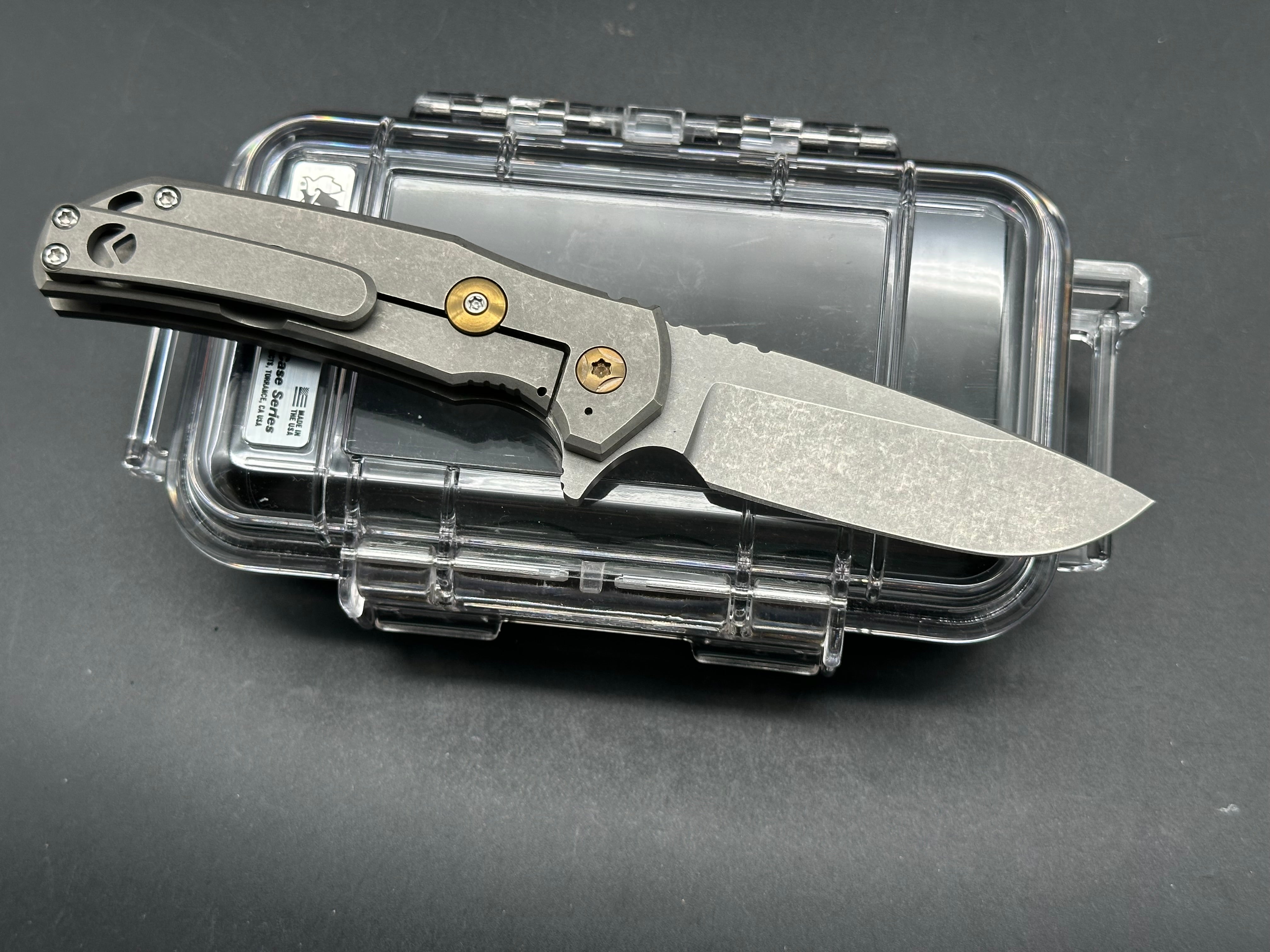 Aegis Knifeworks Custom Mini Xiphos Flipper Knife - Premium EDC Pocket Knife for Outdoor, Camping & Everyday Carry