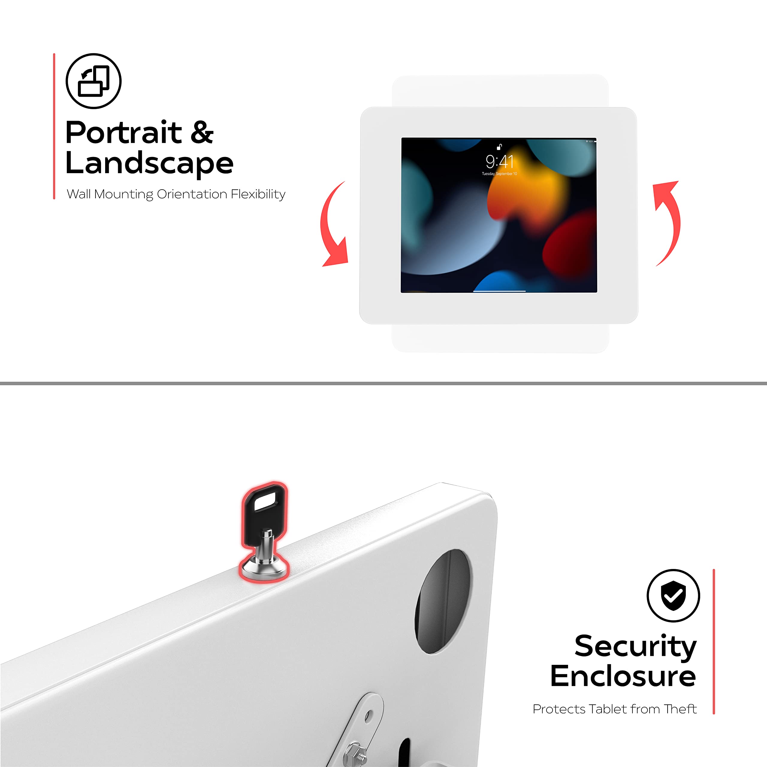 360° Rotating iPad Mount Stand - Adjustable Universal Tablet Holder for iPad 11 (A16), iPad Pro 11