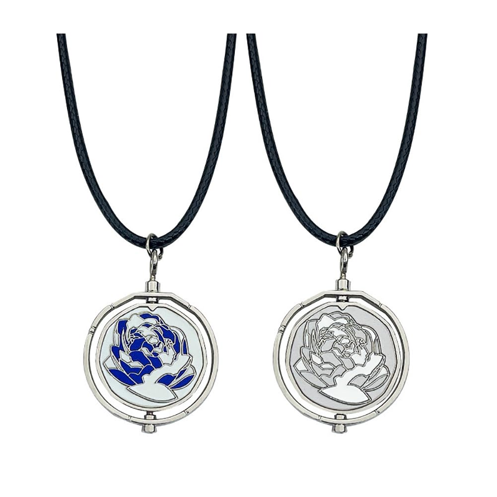 Vi Arcane Hextech Crystals Rotatable Pendant Necklace - Official League of Legends Cosplay Jewelry for Halloween, Christmas & Birthday Gifts | Perfect for Cosplay Events, Anime Conventions & LOL Fans