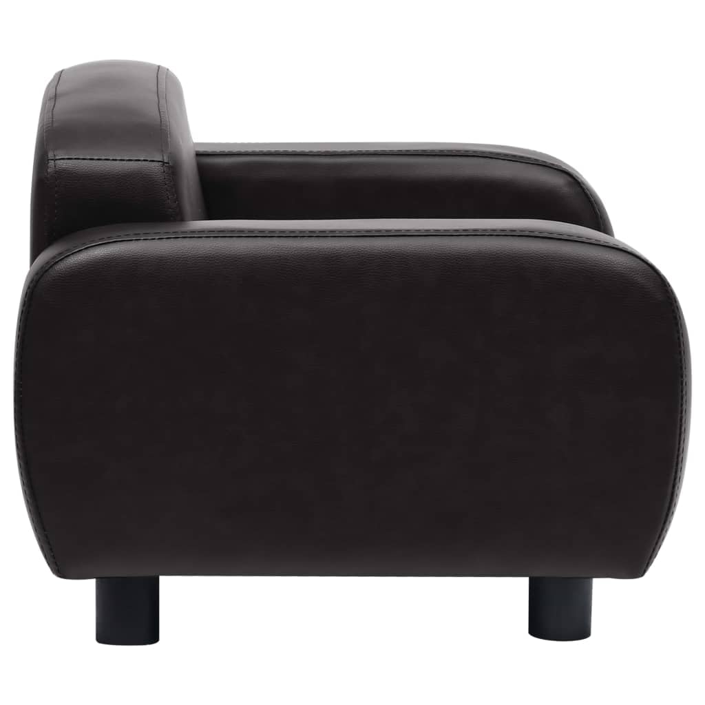 Premium Faux Leather Dog Sofa Bed - 31.5