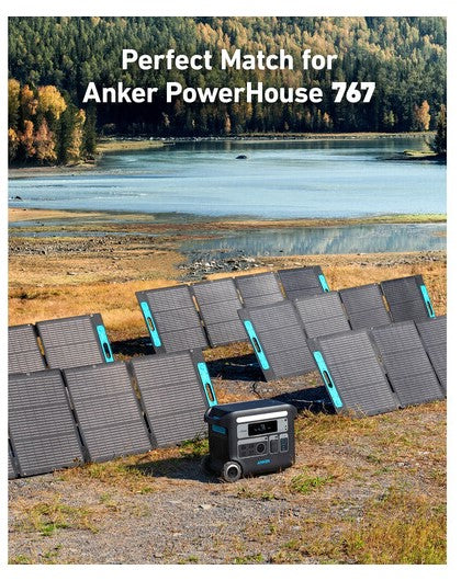 Anker 531 200W Portable Solar Panel - High Efficiency Foldable Solar Charger for Camping, RV, Hiking & Outdoor Power Supply